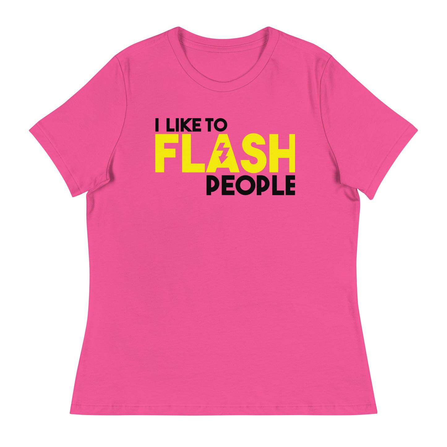 T-shirts fille - J'aime flasher les gens - Logo noir