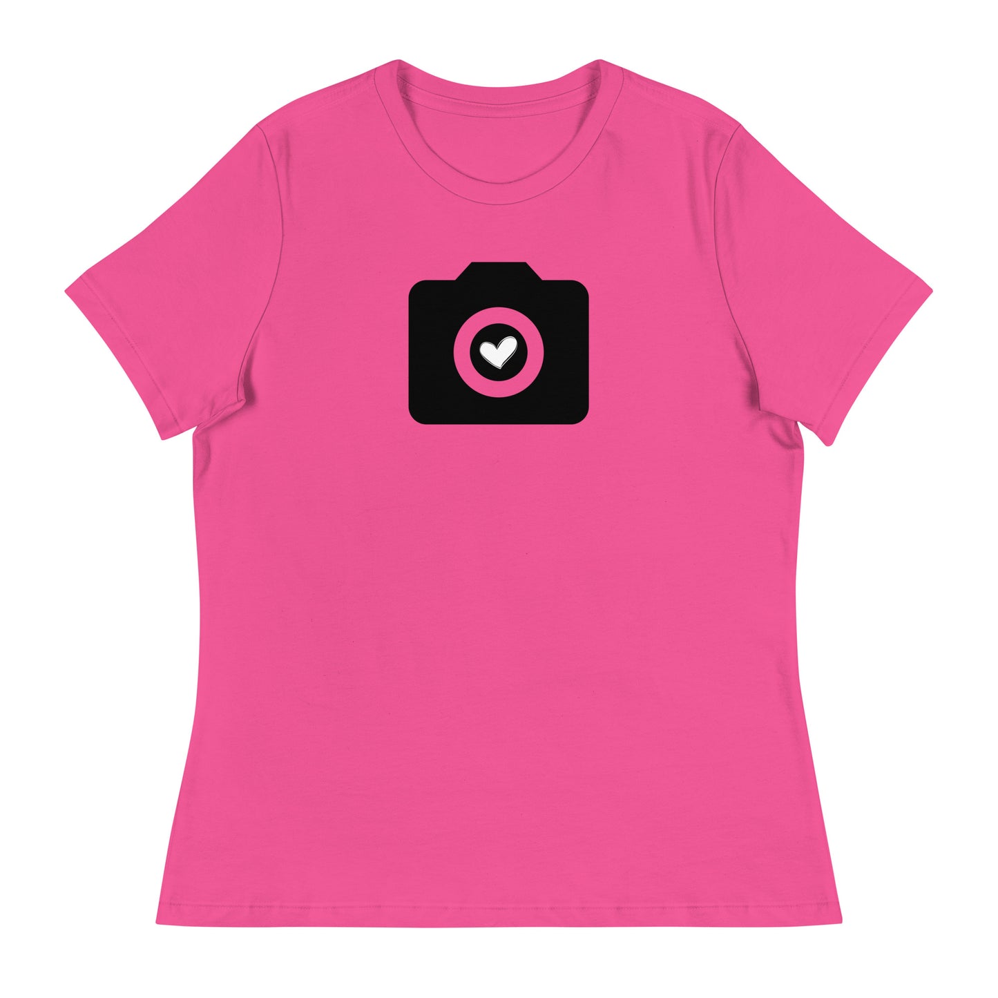 T-shirts fille - appareil photo - Logo noir