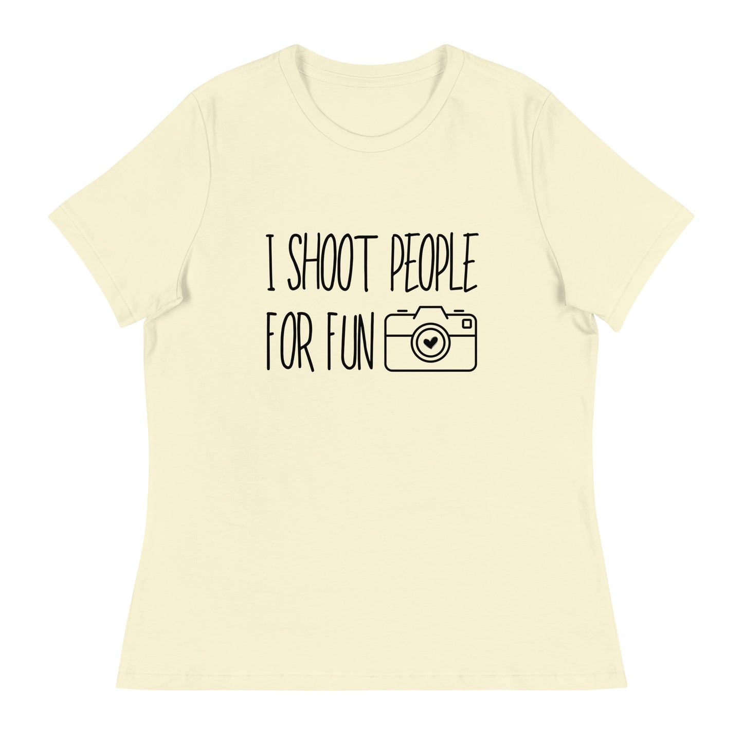 T-shirts pour fille - je tire pour le plaisir - Logo noir