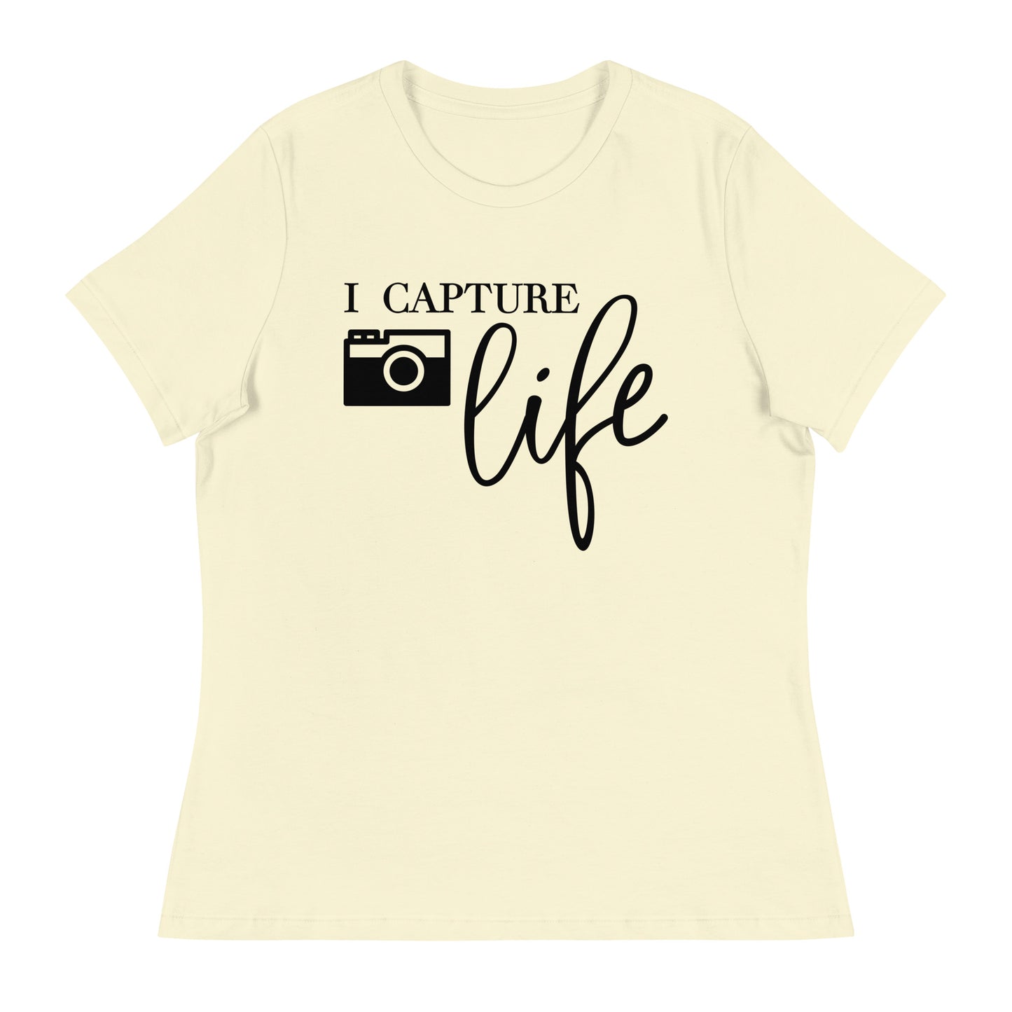 T-shirts fille - je capture la vie - Logo noir