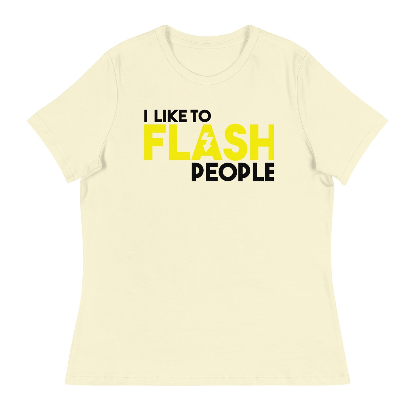 T-shirts fille - J'aime flasher les gens - Logo noir