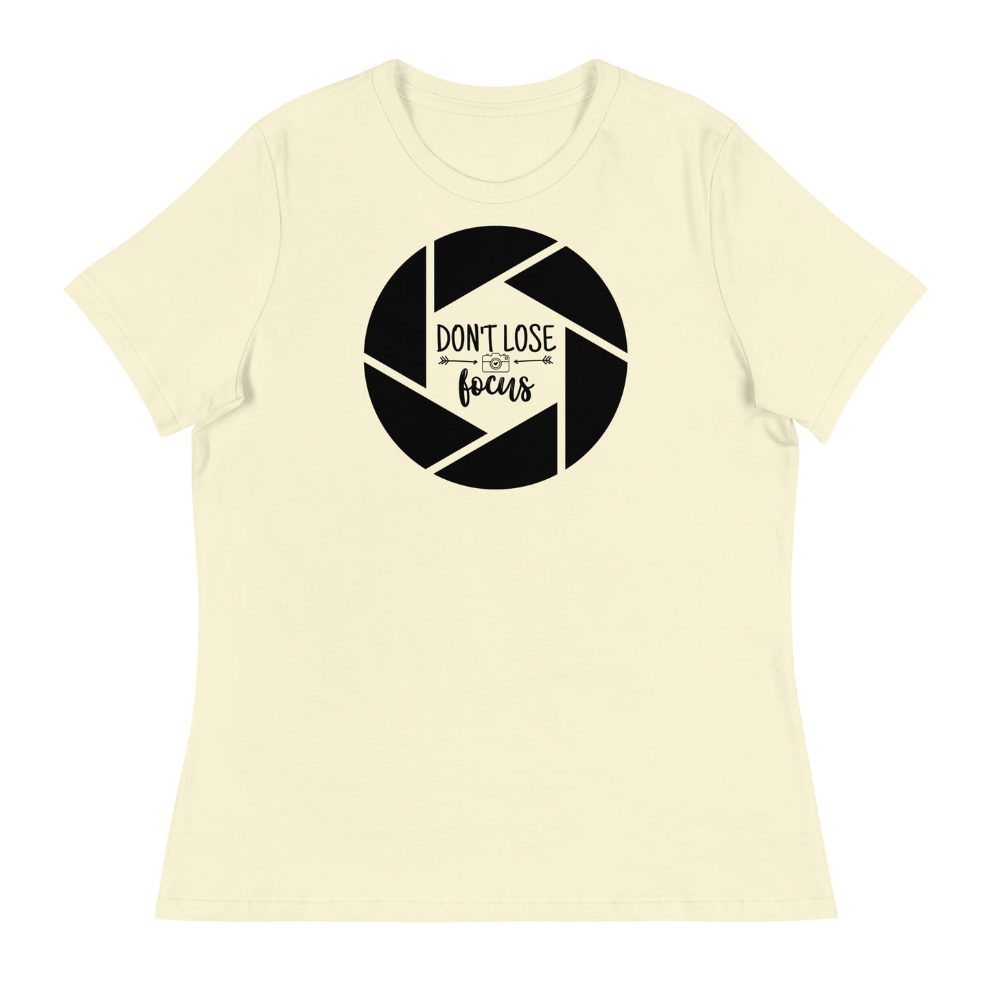 T-shirts pour fille - Ne perdez pas votre concentration - Logo noir