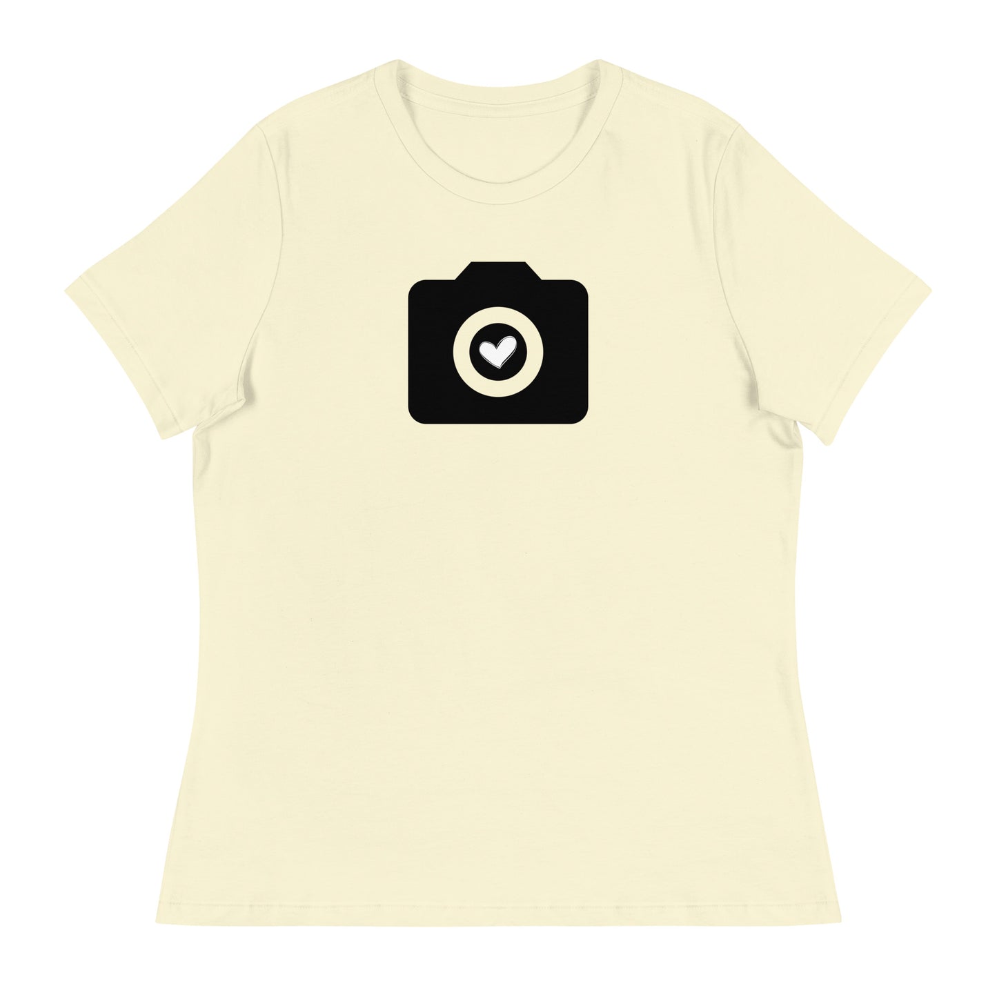 T-shirts fille - appareil photo - Logo noir