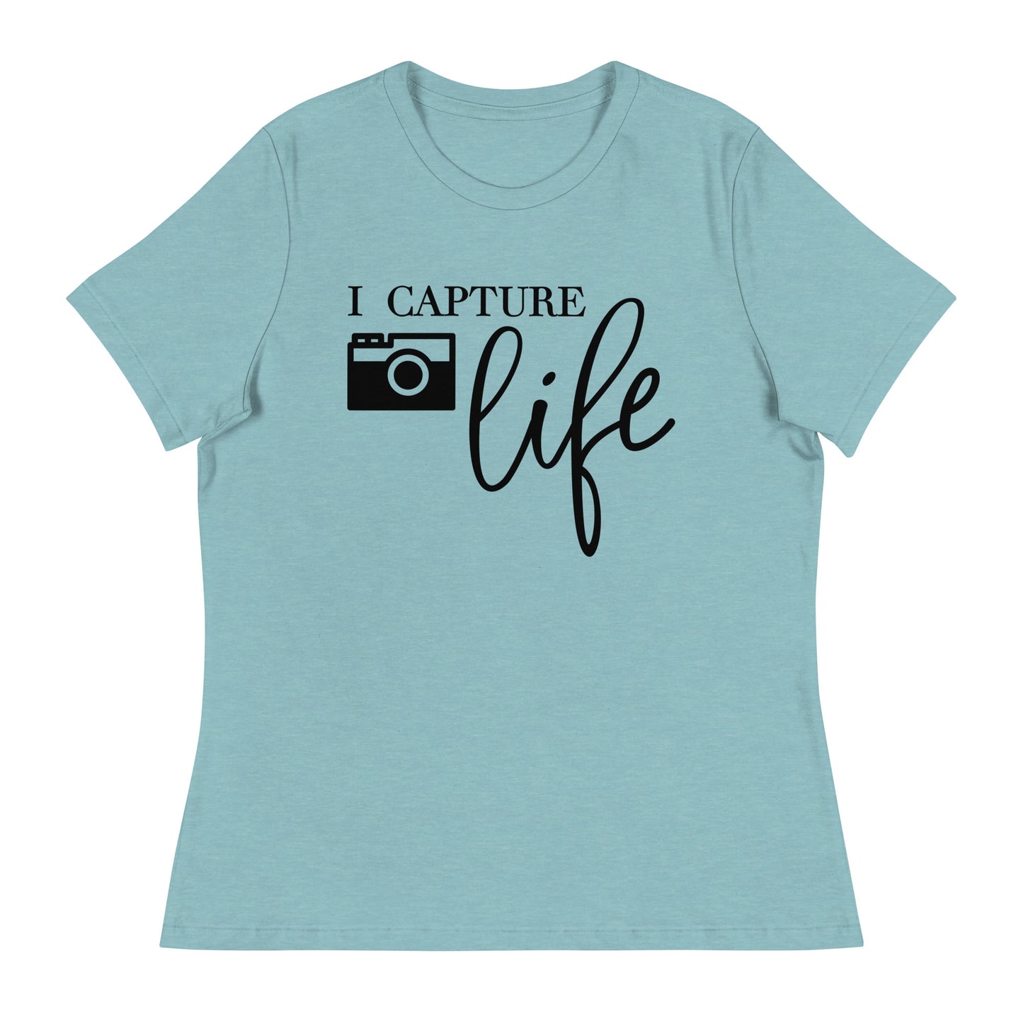 T-shirts fille - je capture la vie - Logo noir