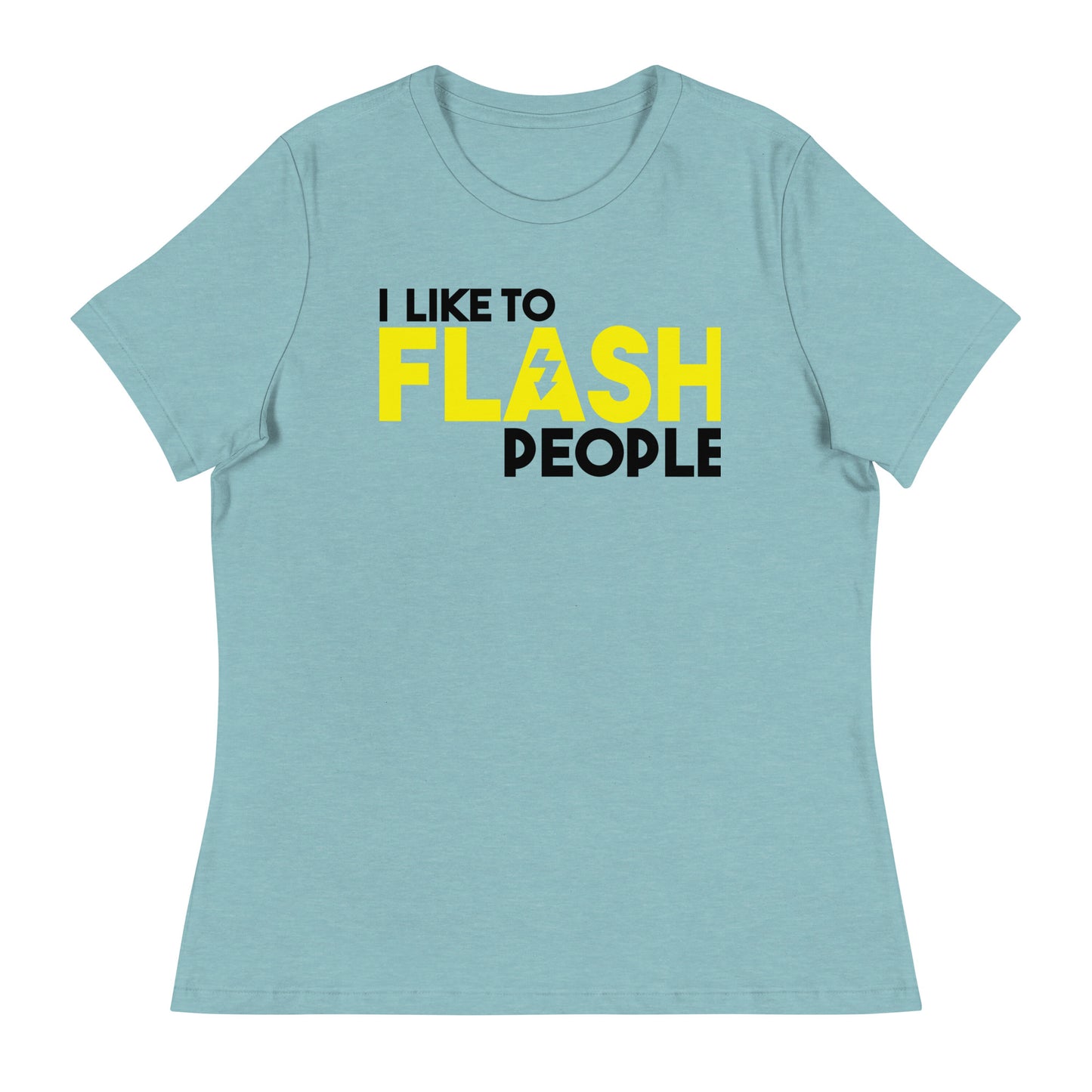 T-shirts fille - J'aime flasher les gens - Logo noir