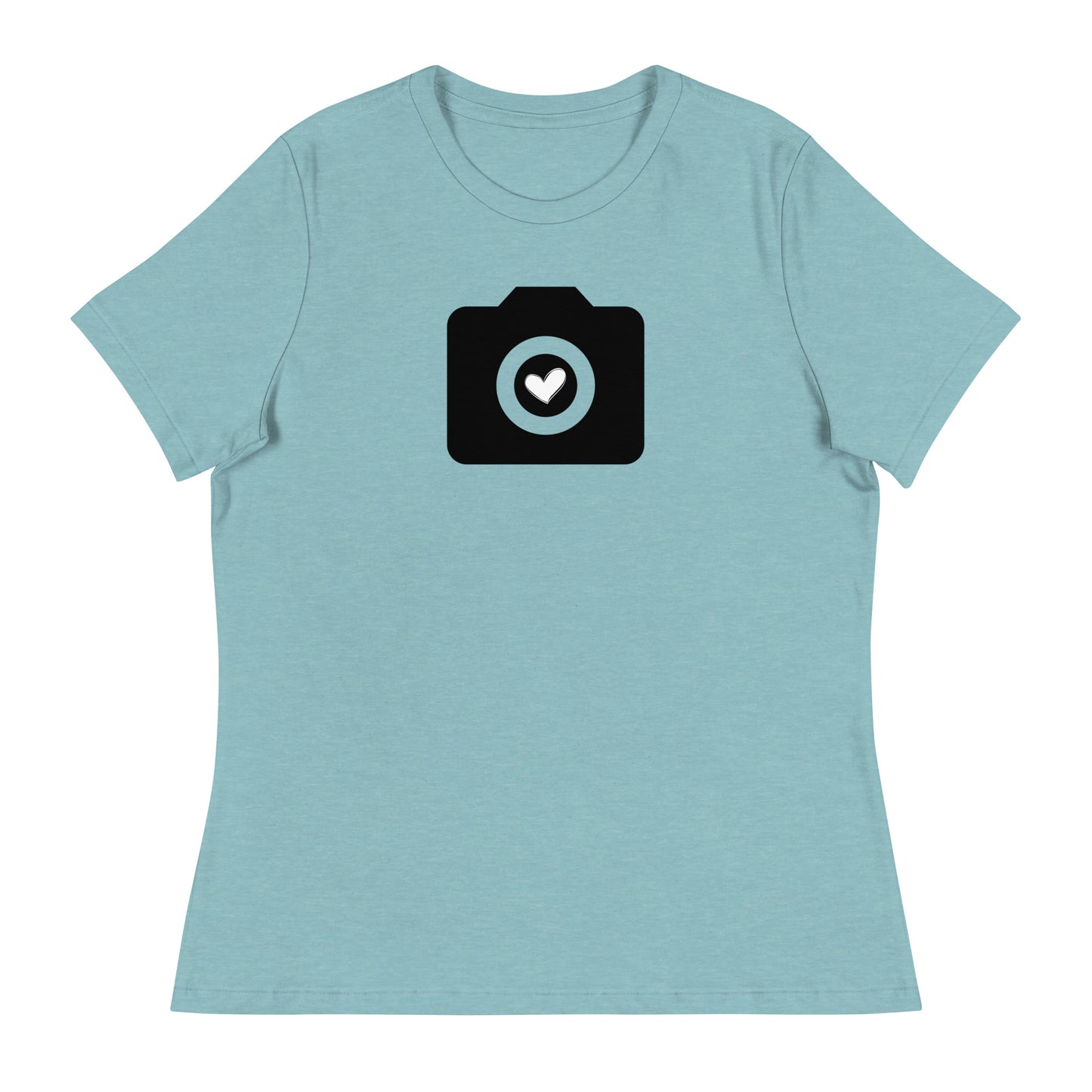 T-shirts fille - appareil photo - Logo noir