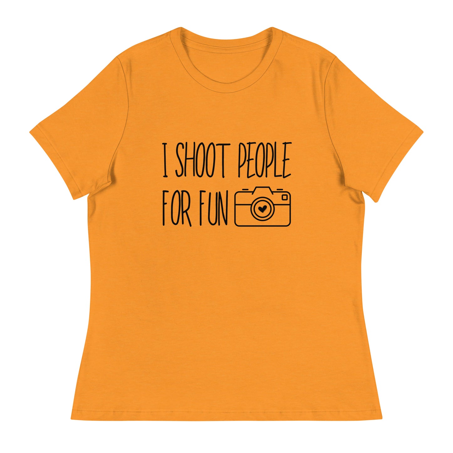 T-shirts pour fille - je tire pour le plaisir - Logo noir