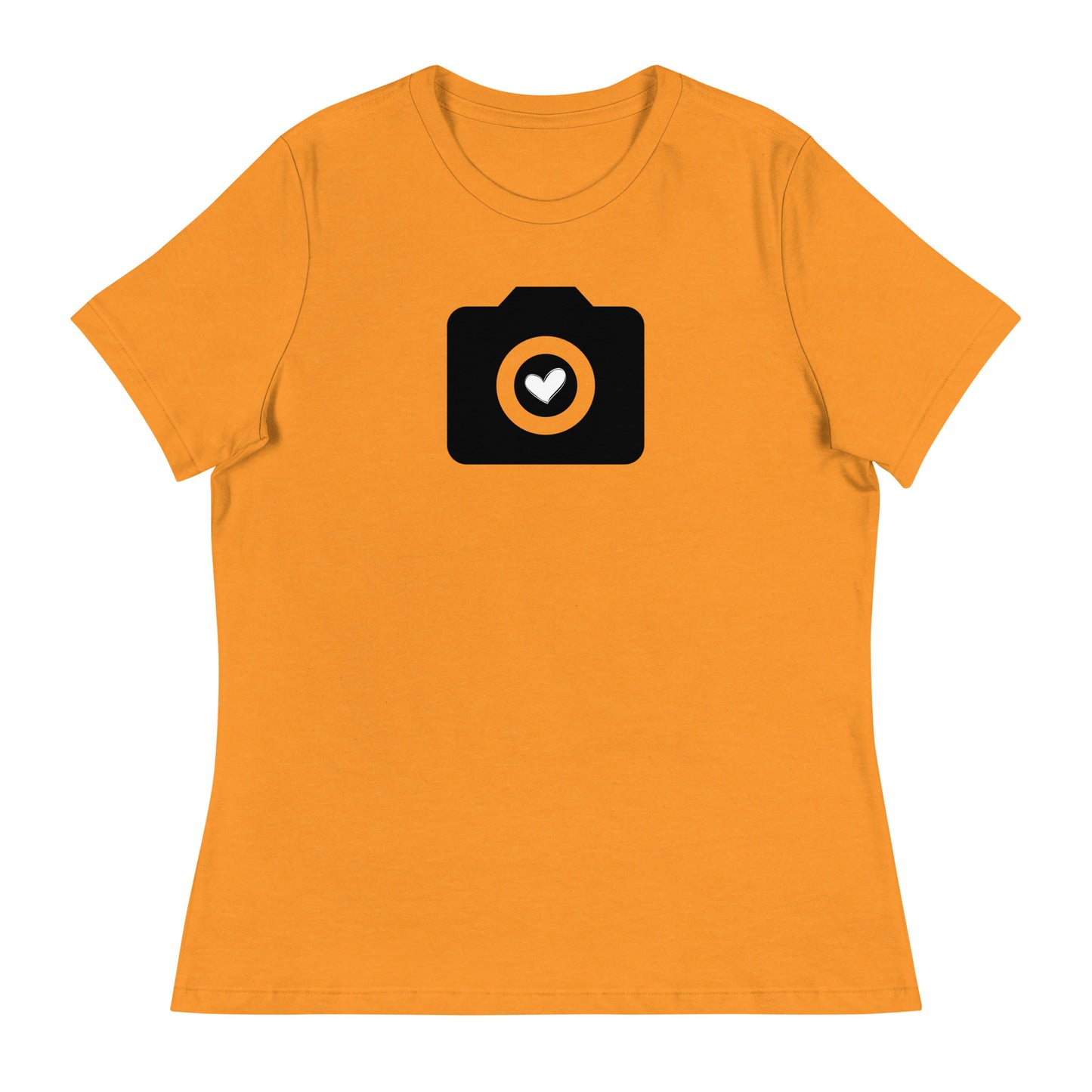 T-shirts fille - appareil photo - Logo noir