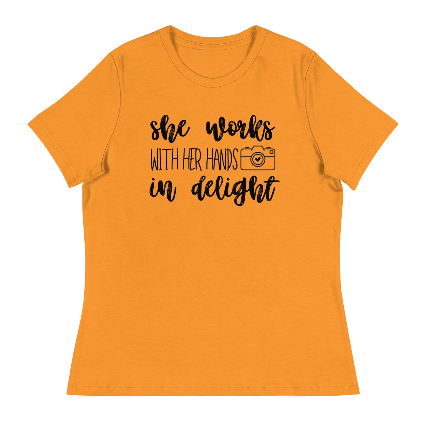 T-shirts fille - Elle travaille avec ses mains - Logo noir
