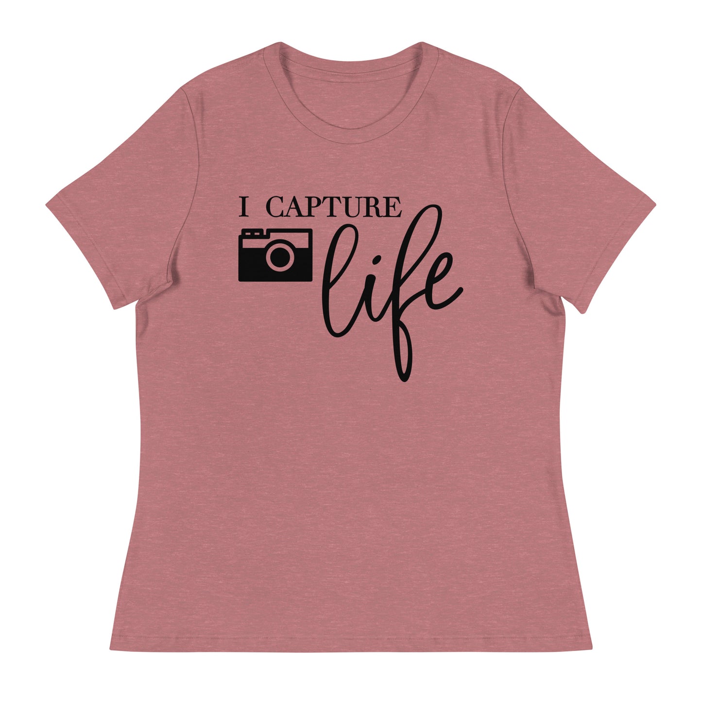 T-shirts fille - je capture la vie - Logo noir
