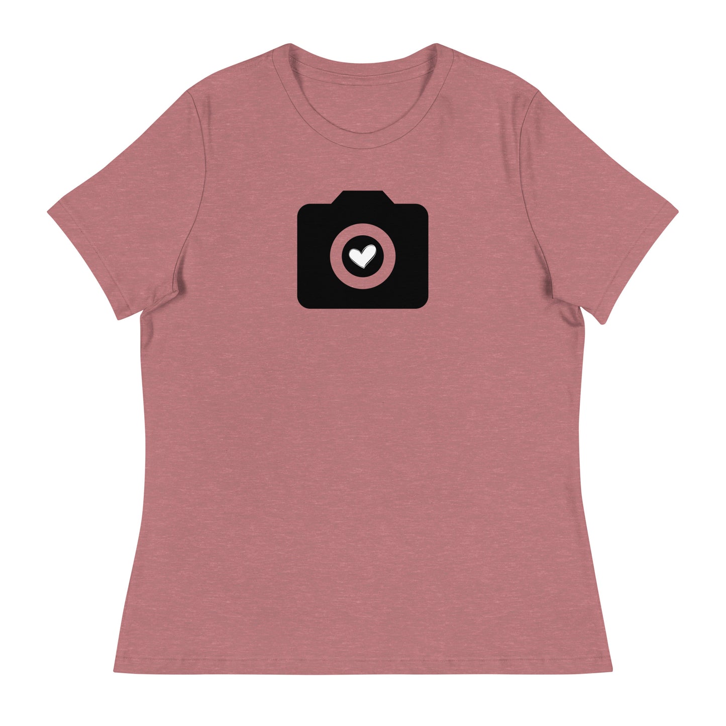 T-shirts fille - appareil photo - Logo noir