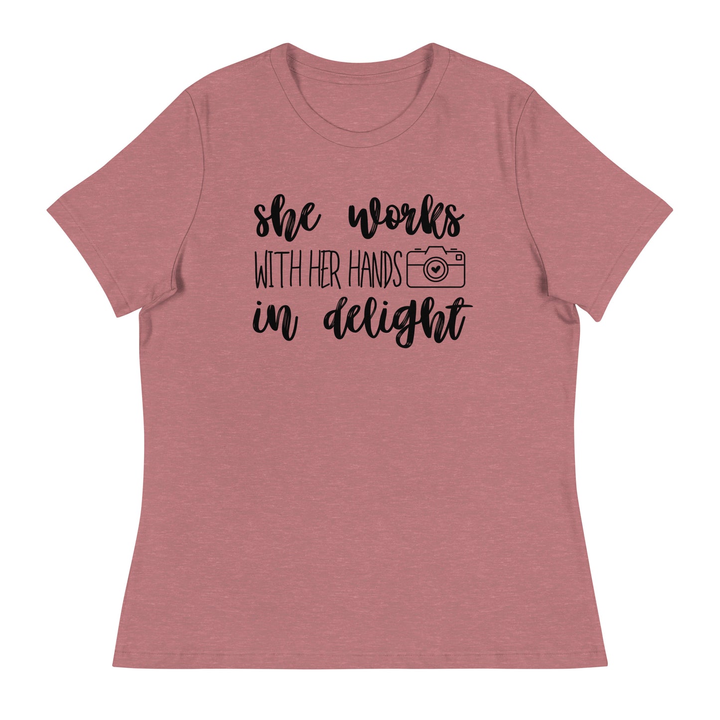 T-shirts fille - Elle travaille avec ses mains - Logo noir