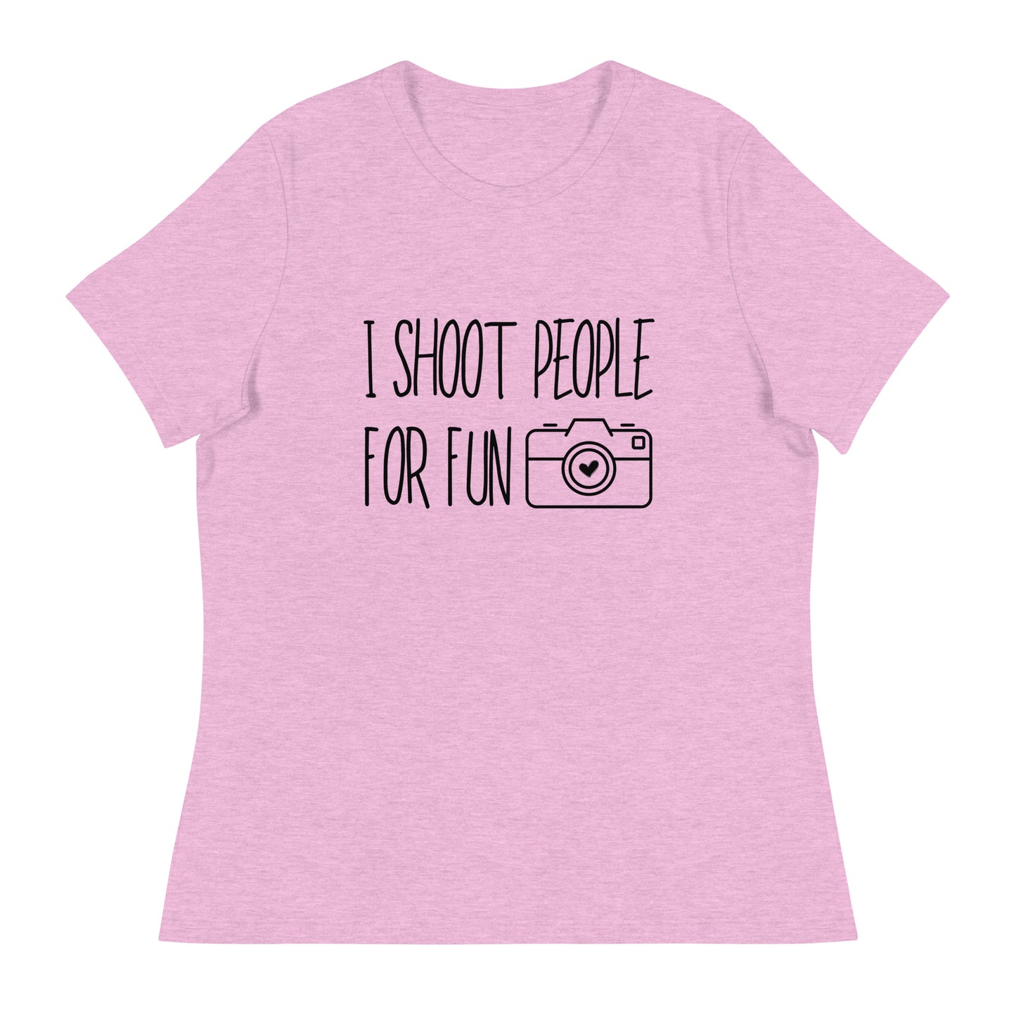 T-shirts pour fille - je tire pour le plaisir - Logo noir
