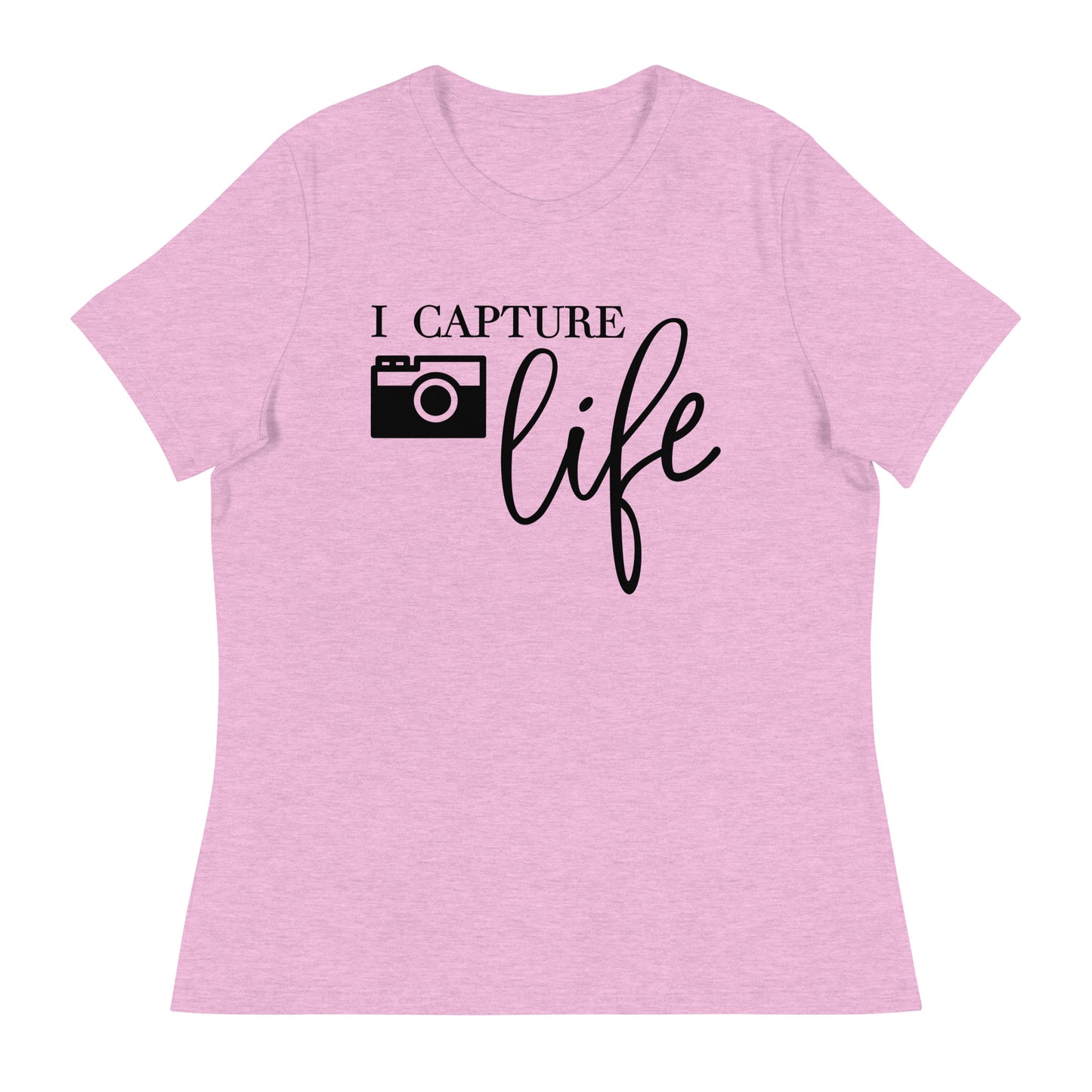 T-shirts fille - je capture la vie - Logo noir