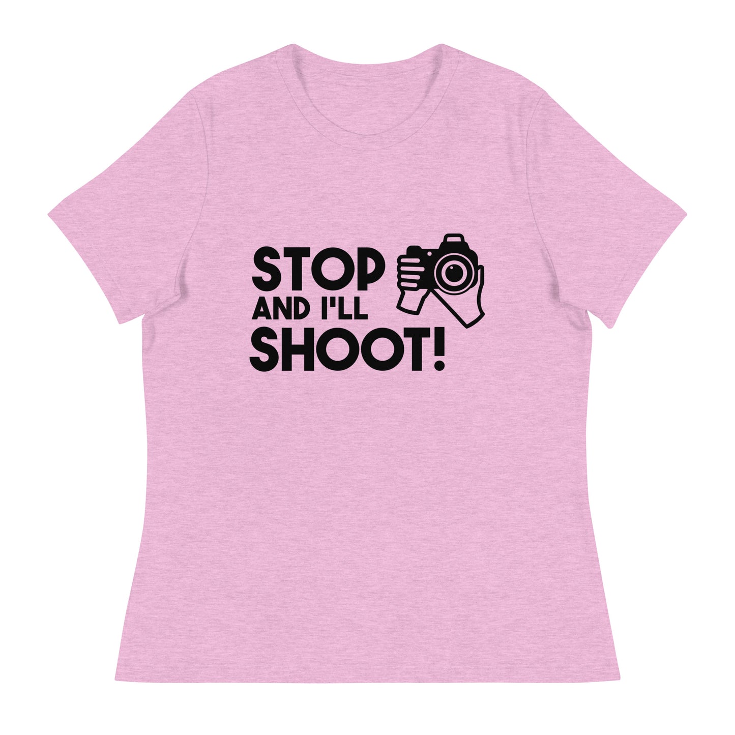 T-shirts pour fille - Arrête et je tire - Logo noir
