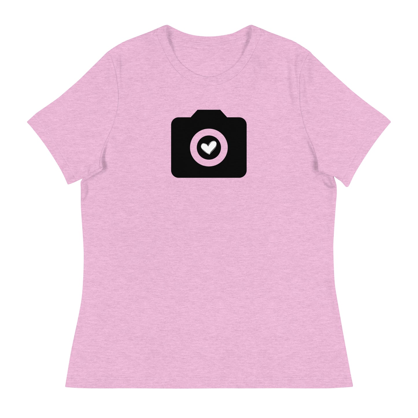 T-shirts fille - appareil photo - Logo noir