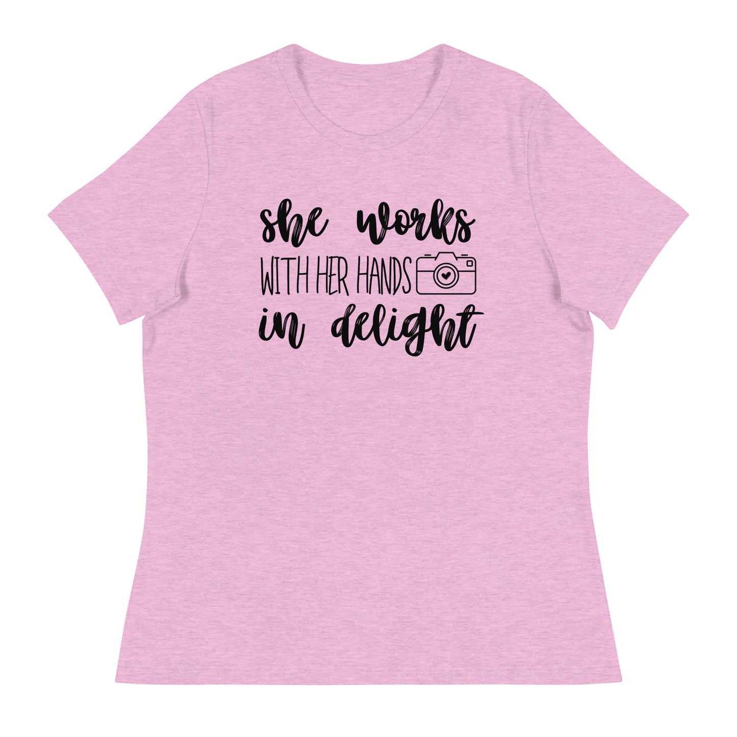 T-shirts fille - Elle travaille avec ses mains - Logo noir