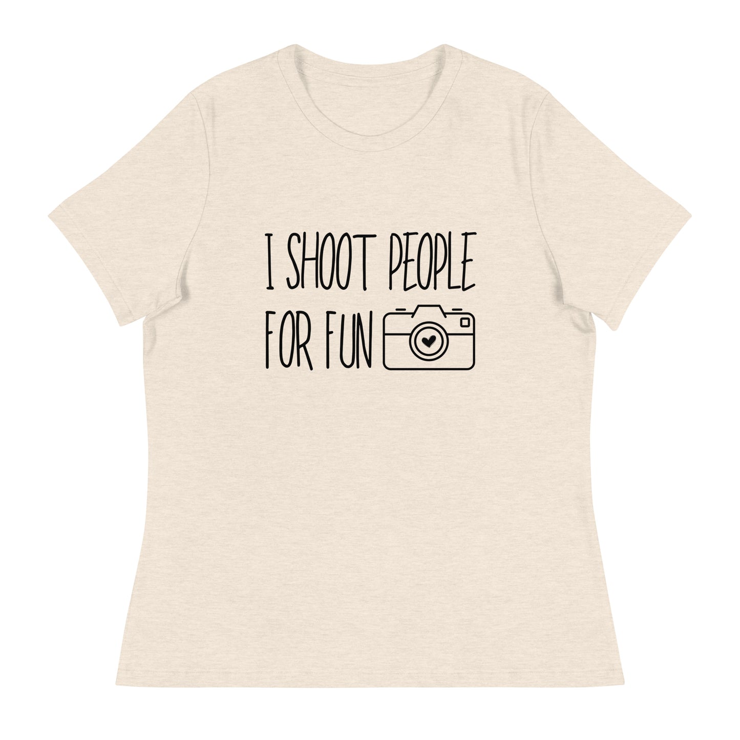 T-shirts pour fille - je tire pour le plaisir - Logo noir