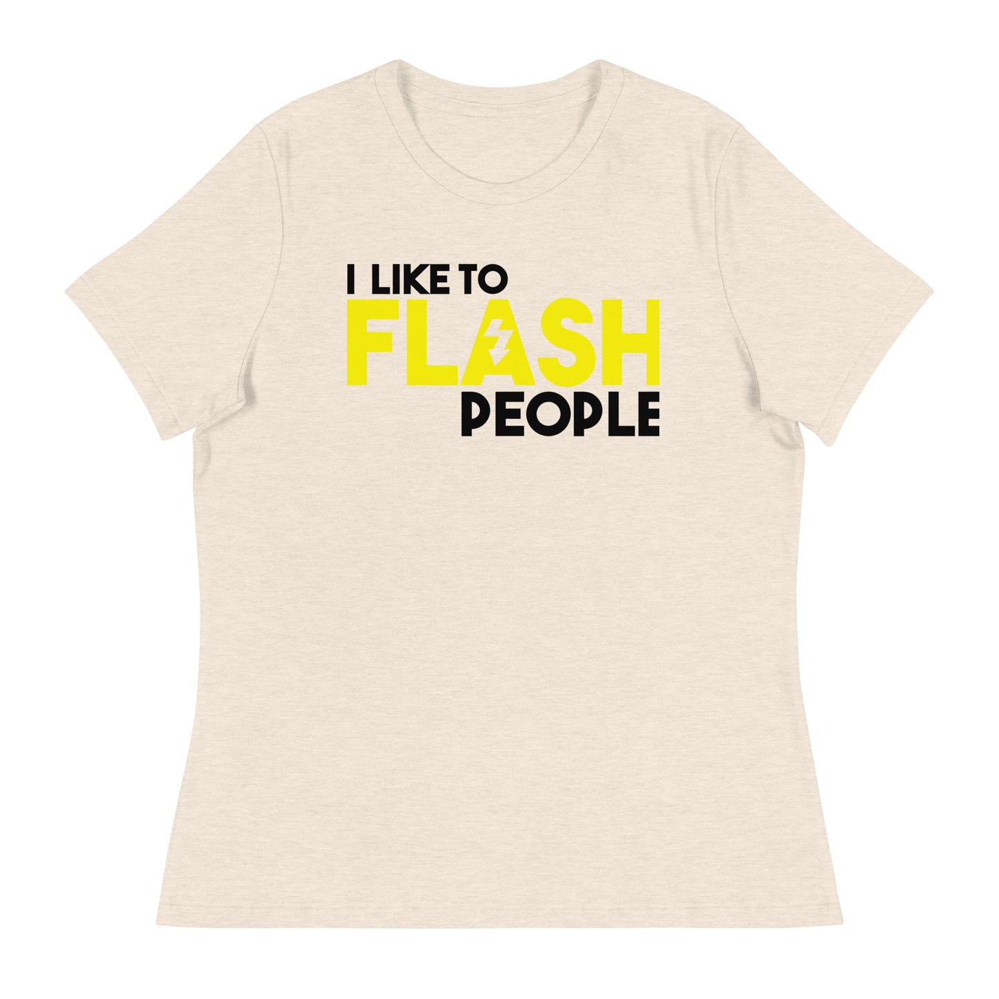 T-shirts fille - J'aime flasher les gens - Logo noir