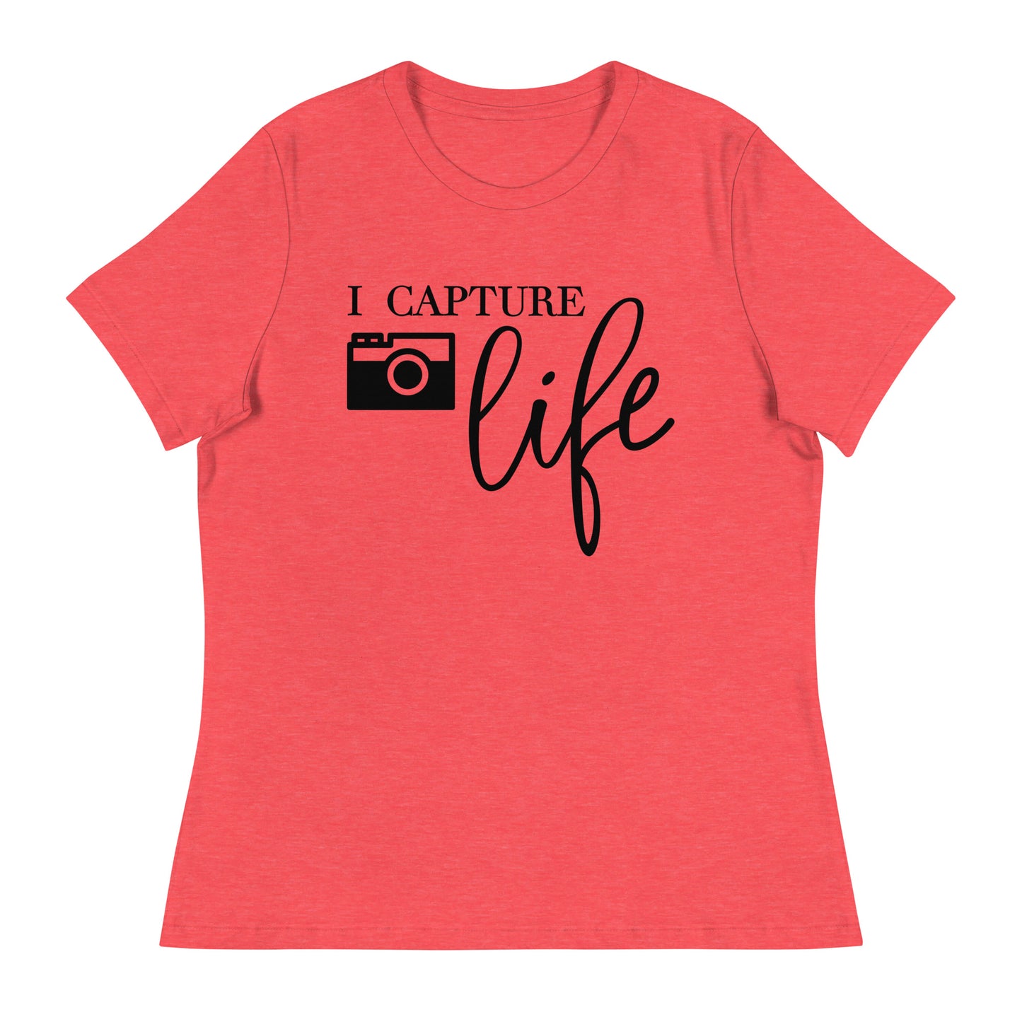 T-shirts fille - je capture la vie - Logo noir