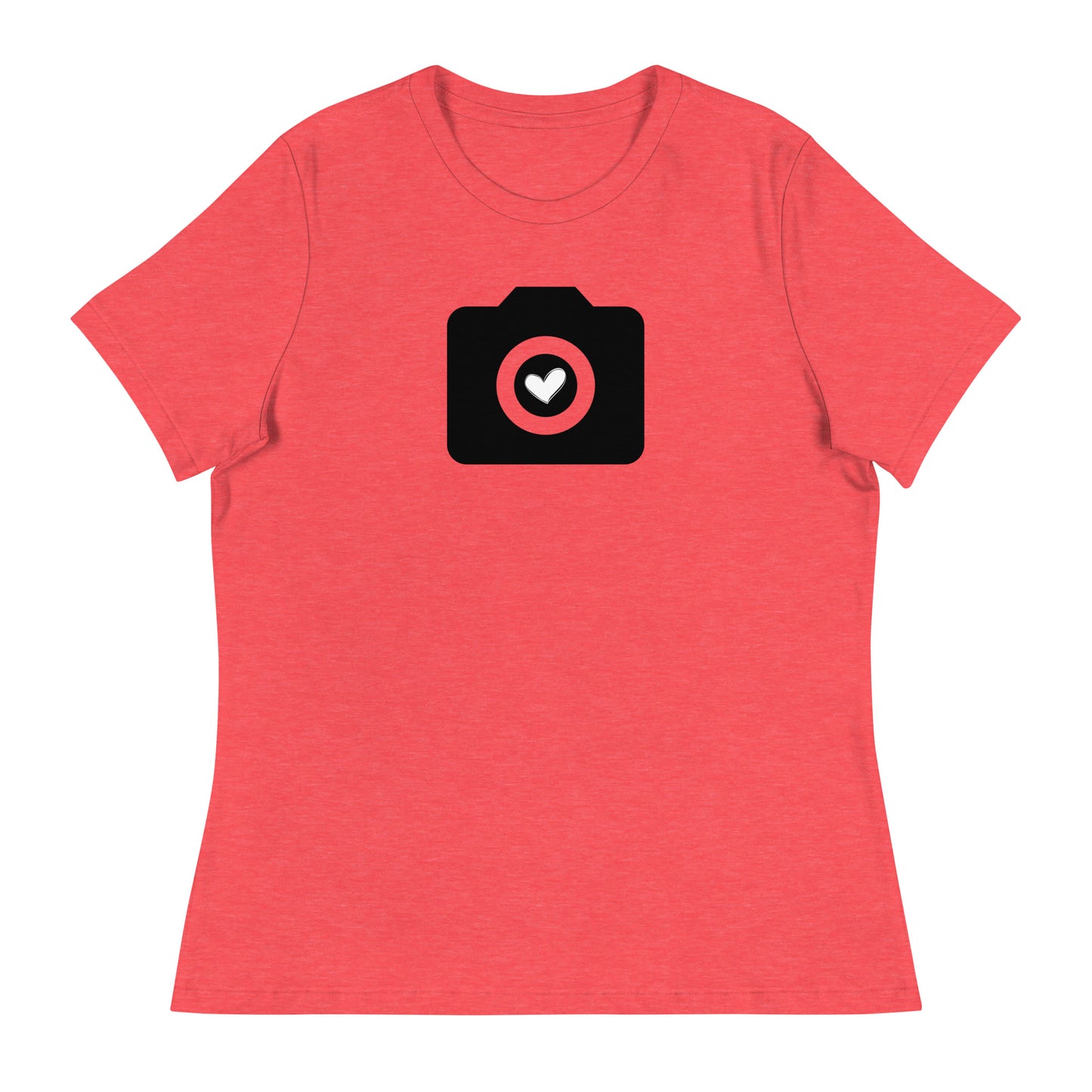 T-shirts fille - appareil photo - Logo noir