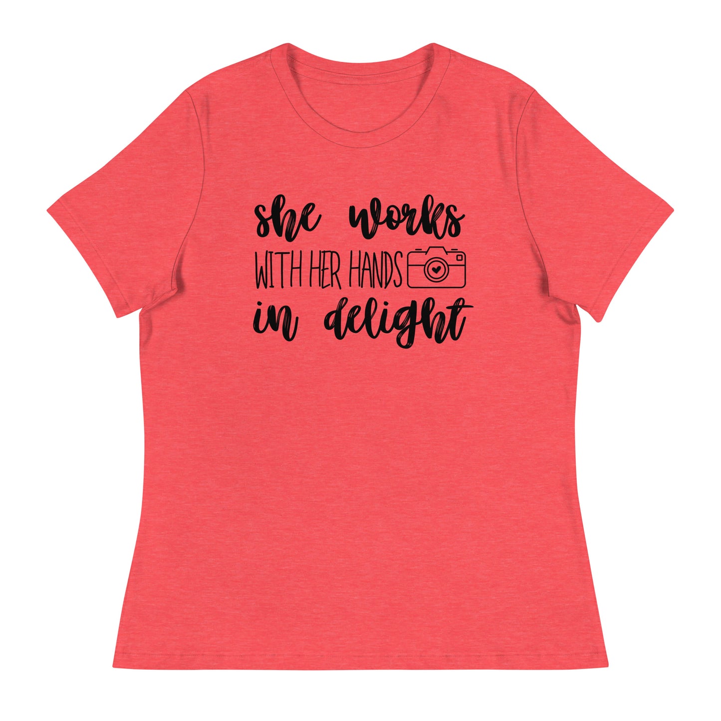 T-shirts fille - Elle travaille avec ses mains - Logo noir