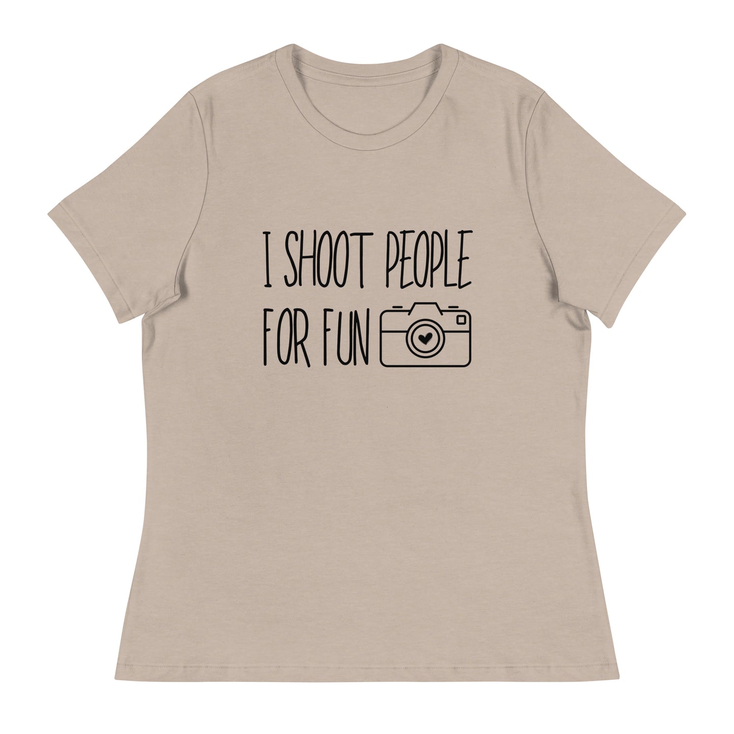 T-shirts pour fille - je tire pour le plaisir - Logo noir