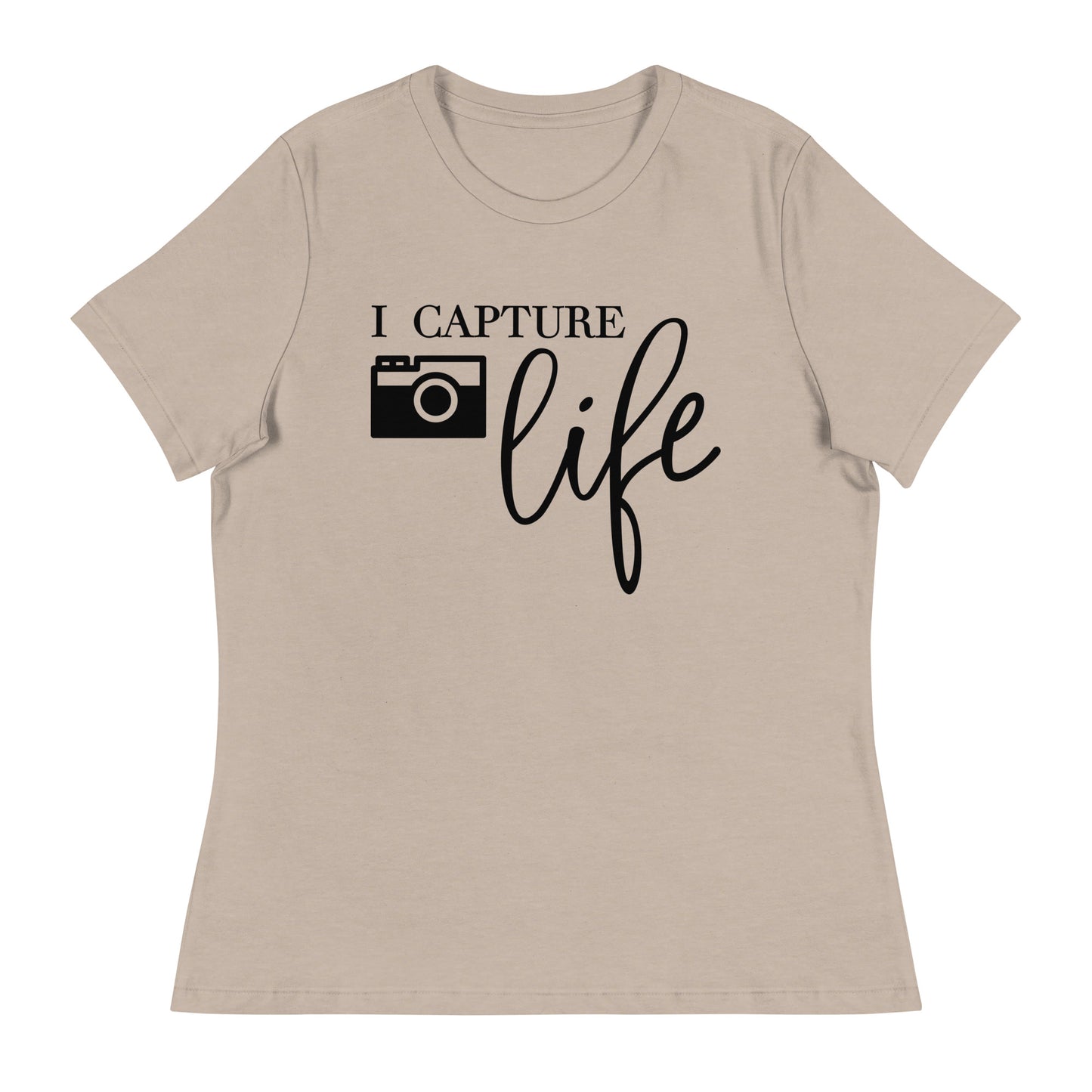 T-shirts fille - je capture la vie - Logo noir