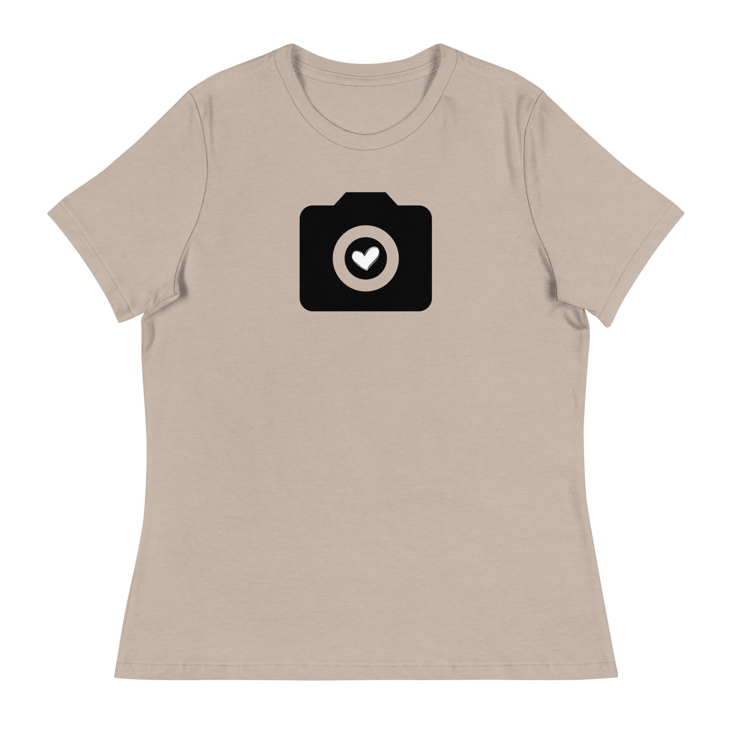T-shirts fille - appareil photo - Logo noir