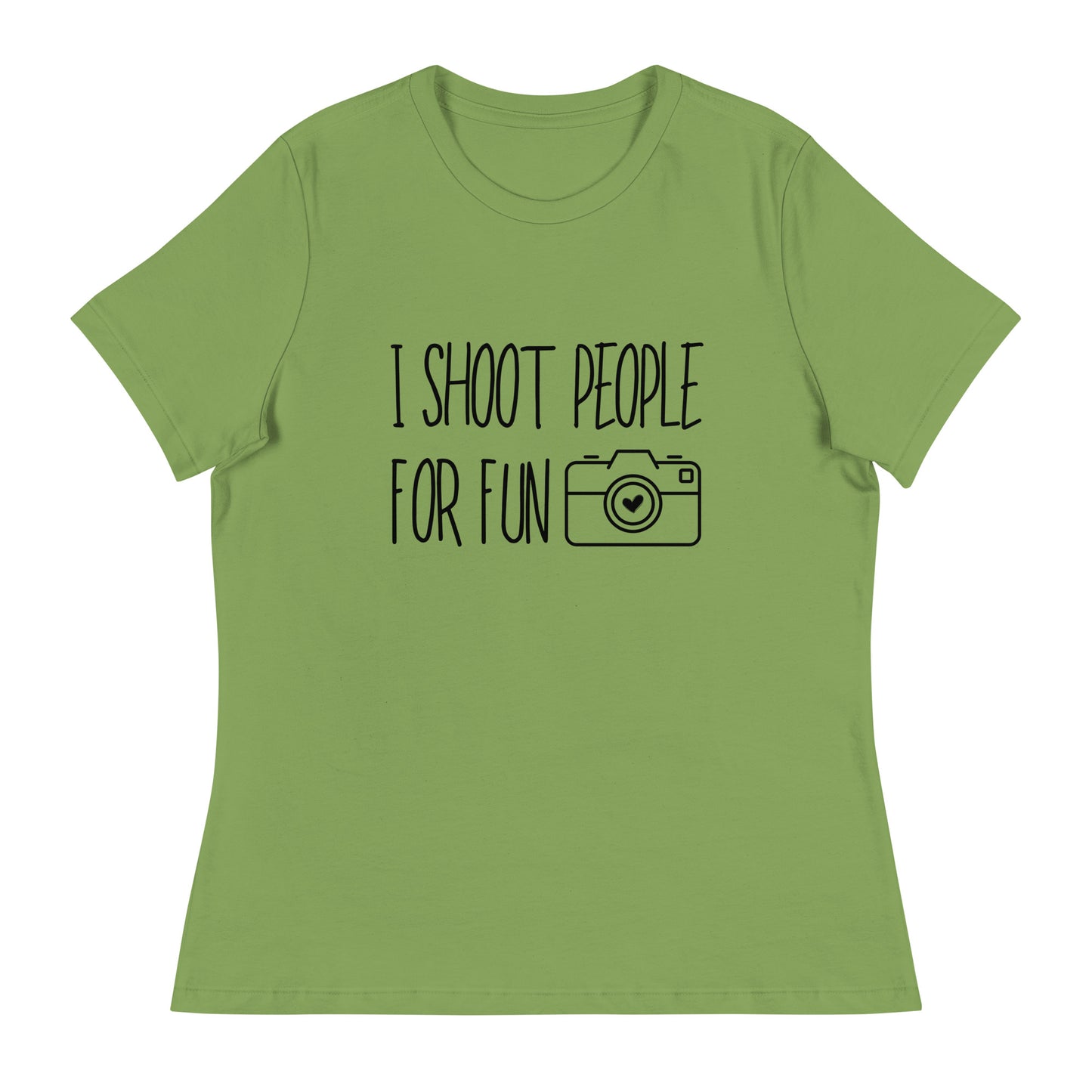 T-shirts pour fille - je tire pour le plaisir - Logo noir