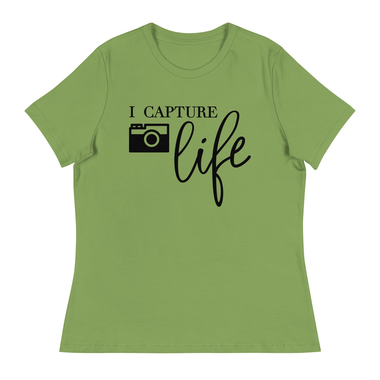 T-shirts fille - je capture la vie - Logo noir