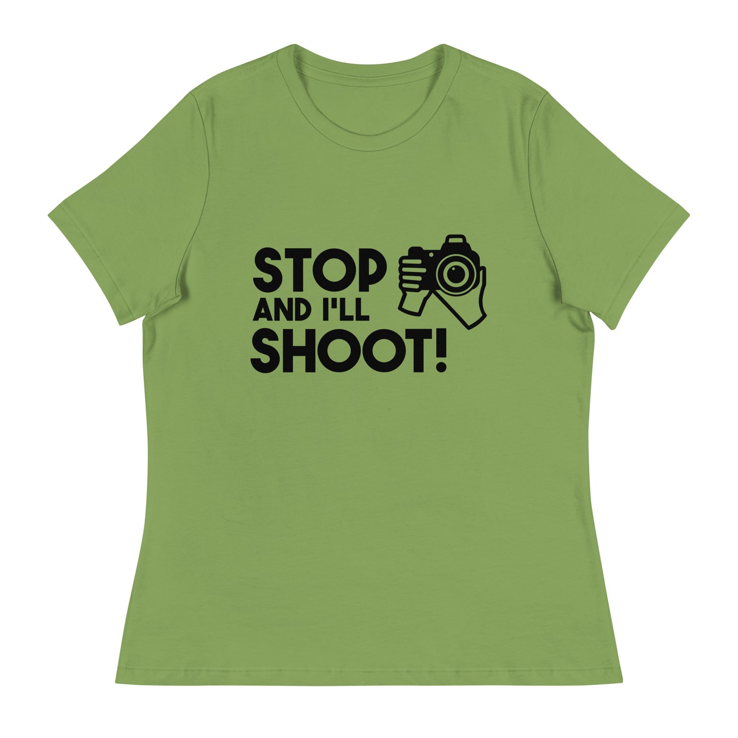 T-shirts pour fille - Arrête et je tire - Logo noir