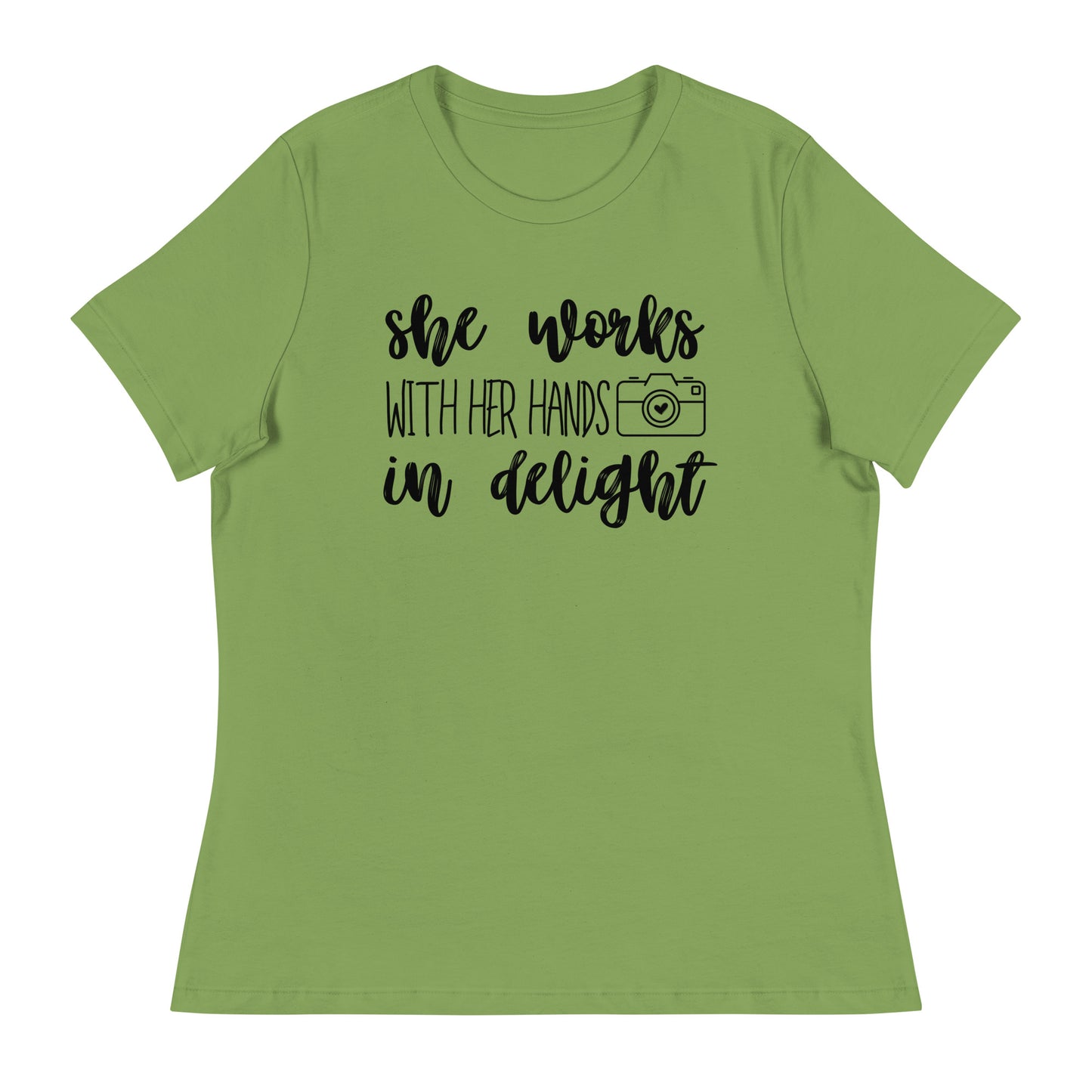 T-shirts fille - Elle travaille avec ses mains - Logo noir