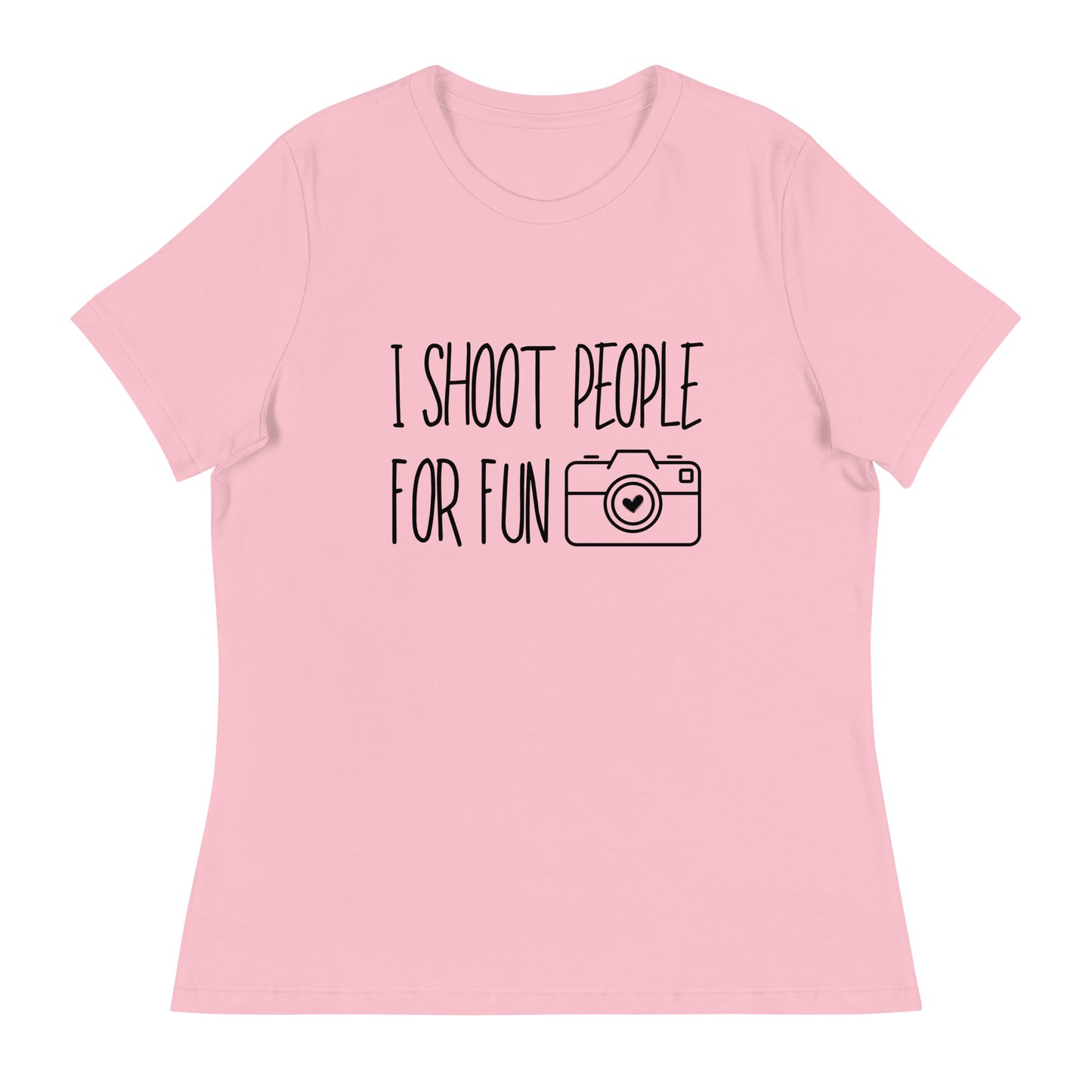 T-shirts pour fille - je tire pour le plaisir - Logo noir