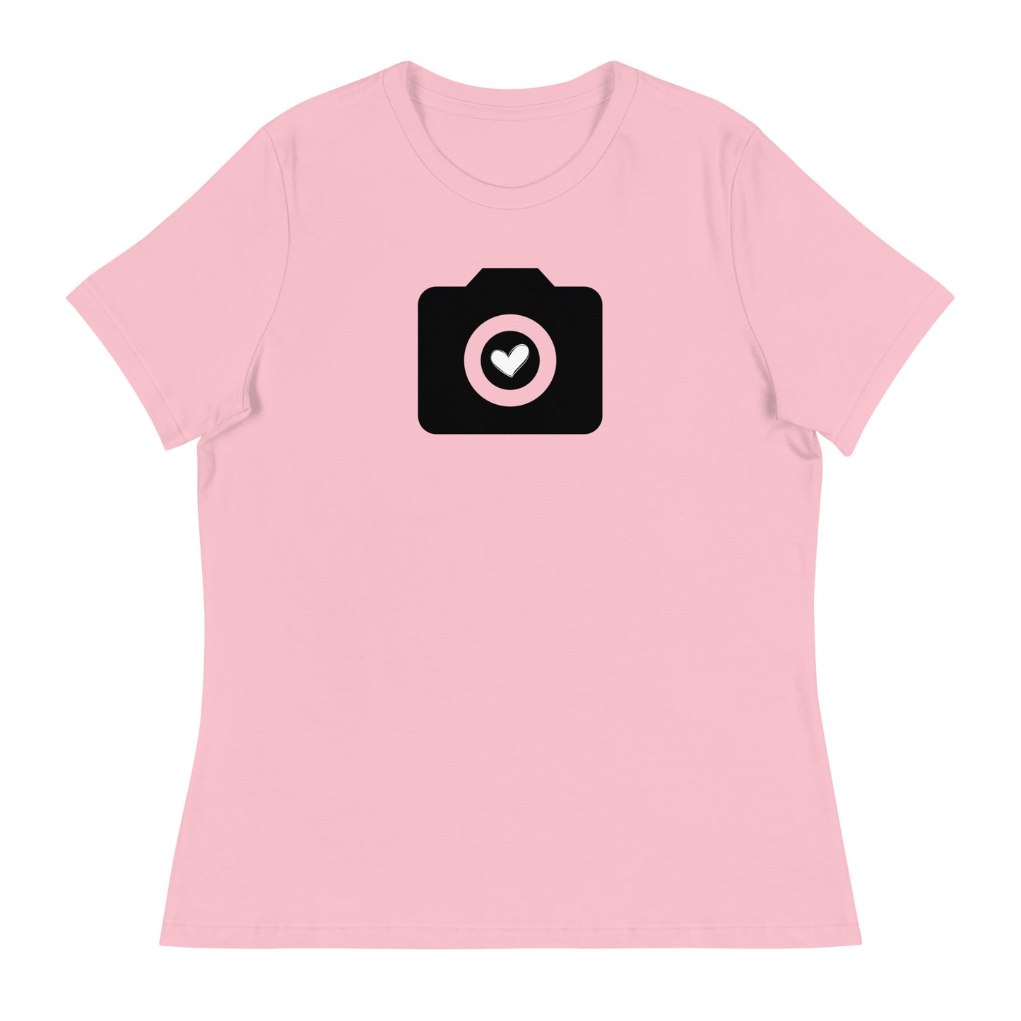 T-shirts fille - appareil photo - Logo noir