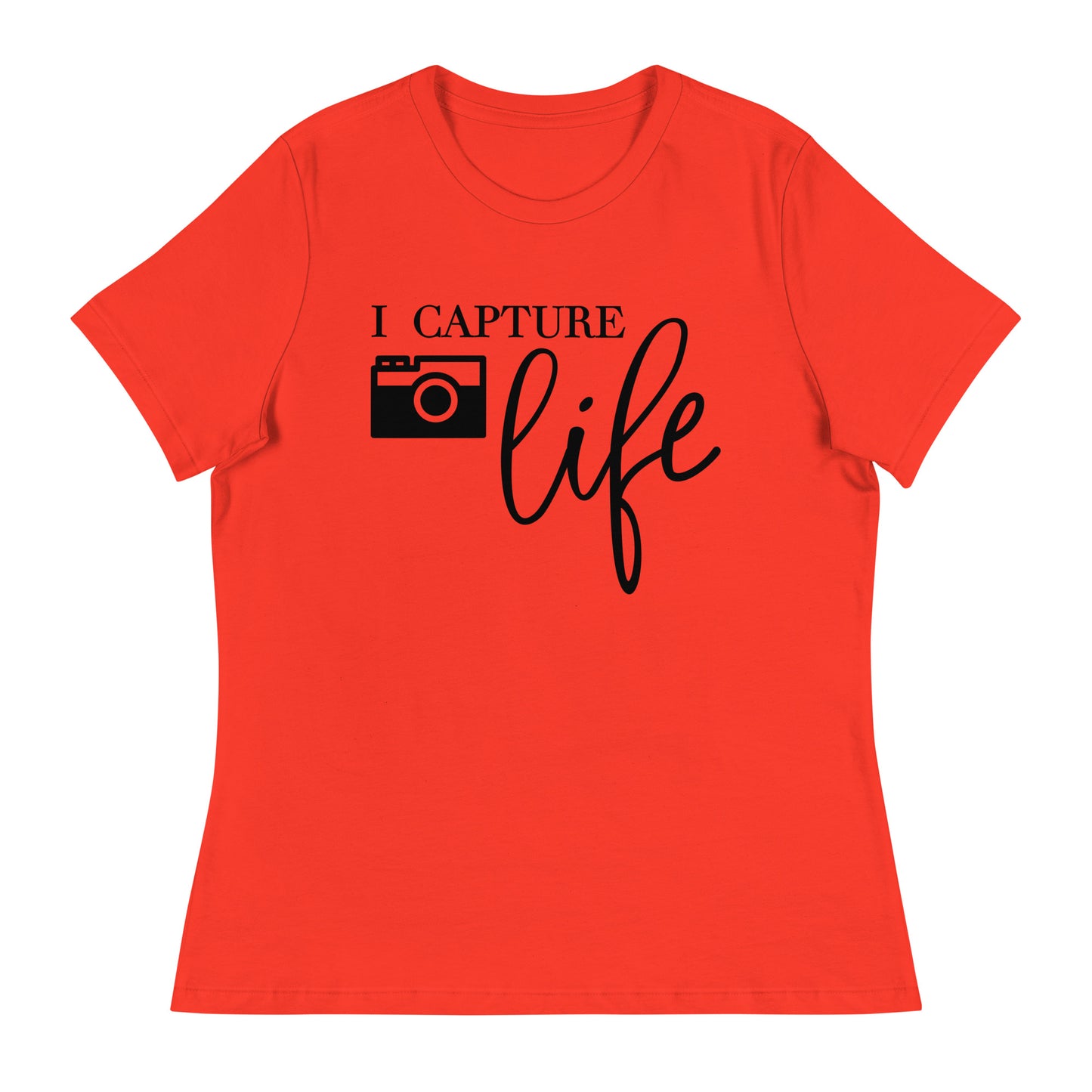 T-shirts fille - je capture la vie - Logo noir