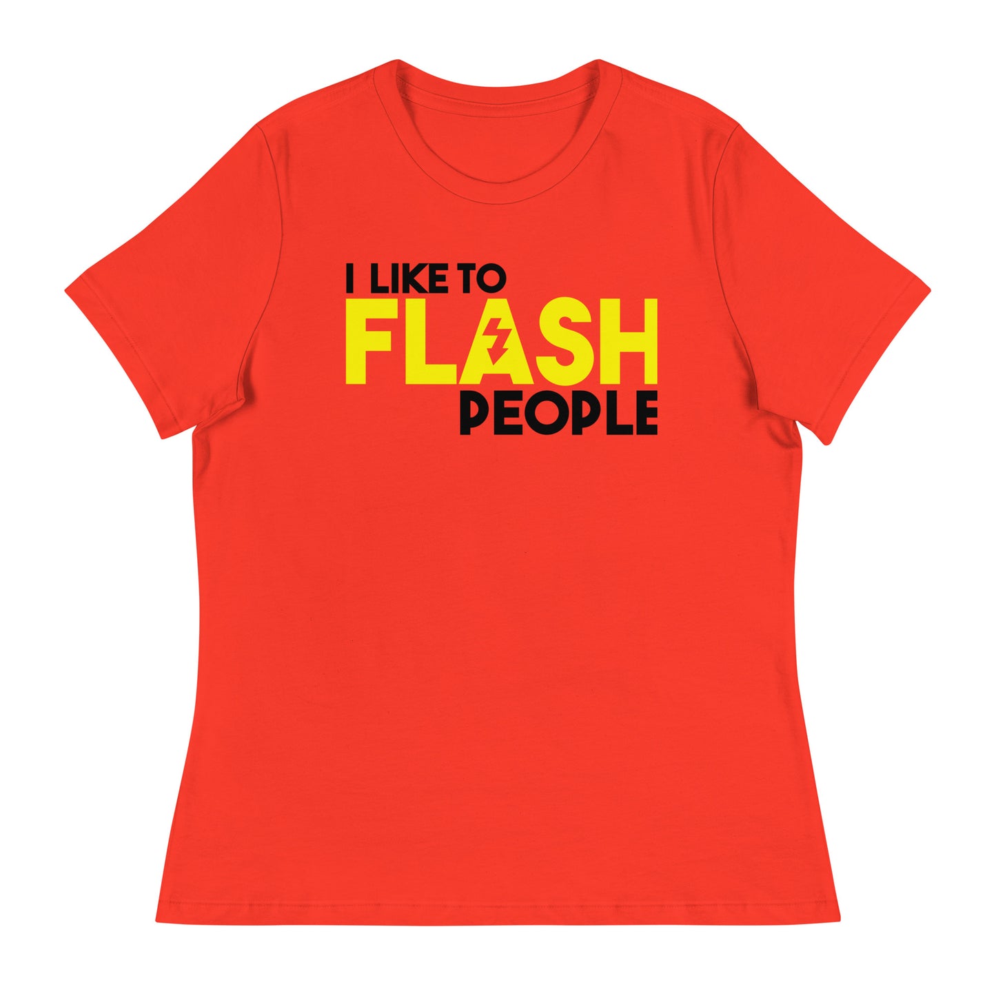 T-shirts fille - J'aime flasher les gens - Logo noir