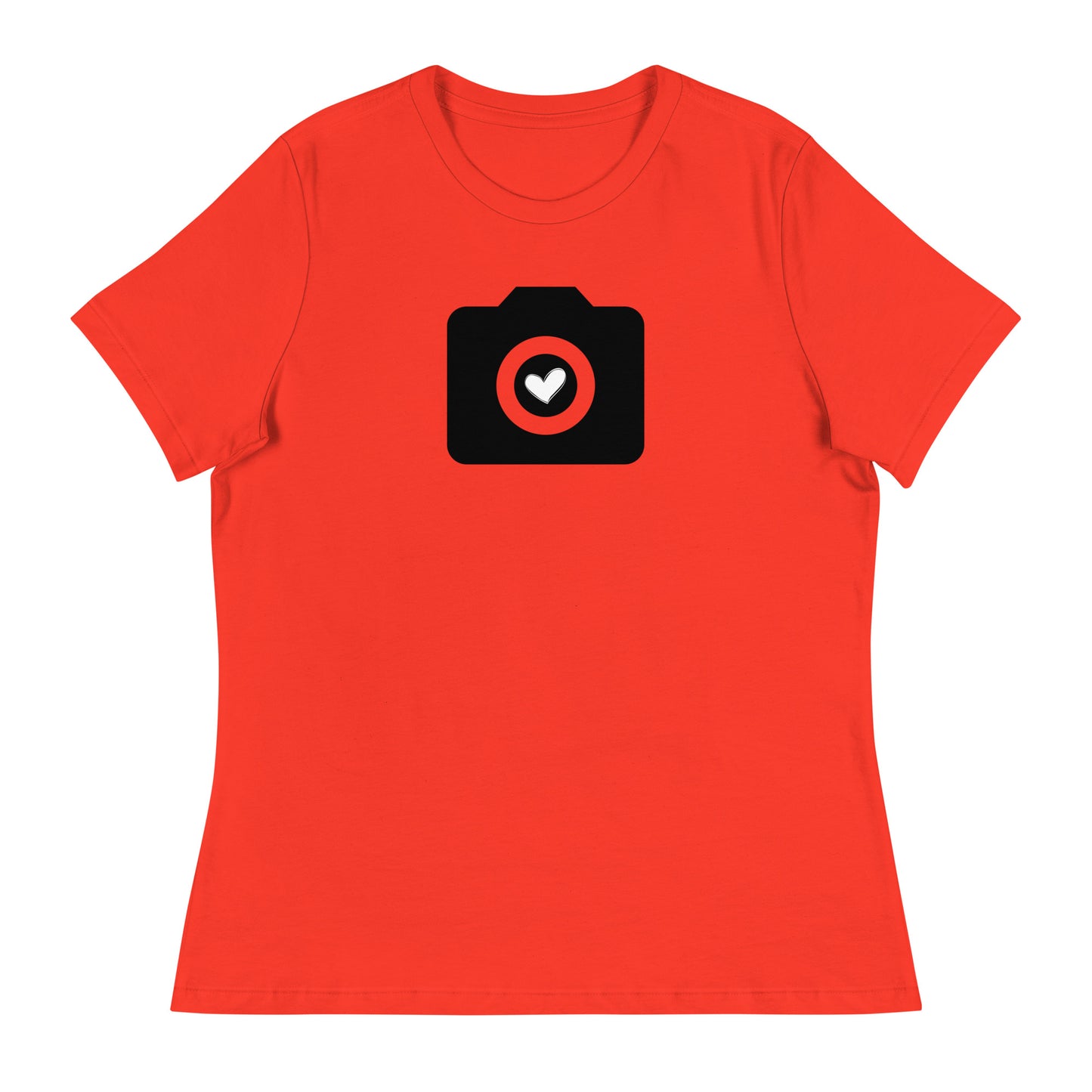 T-shirts fille - appareil photo - Logo noir