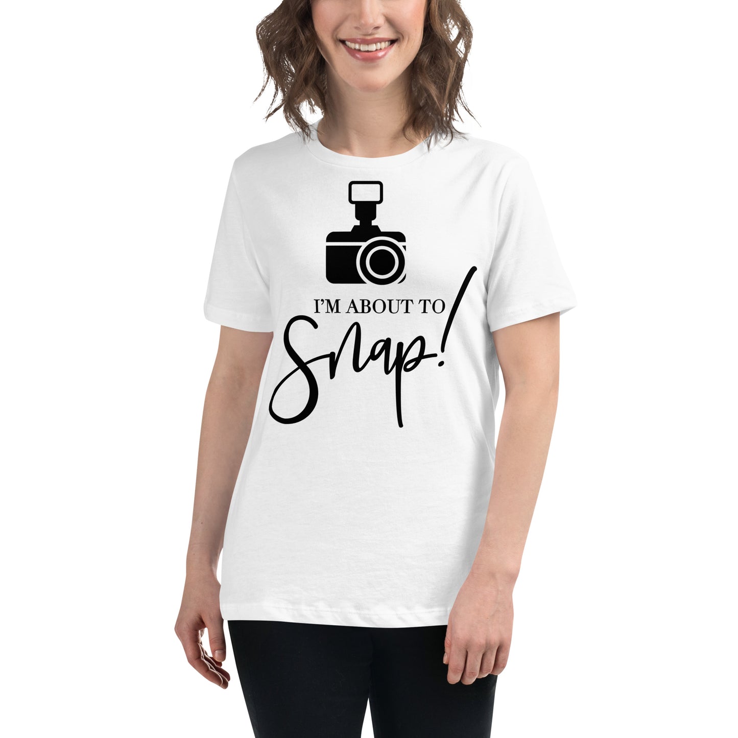 T-shirts pour fille - Je suis sur le point de craquer - Logo noir
