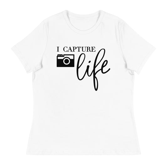 T-shirts fille - je capture la vie - Logo noir