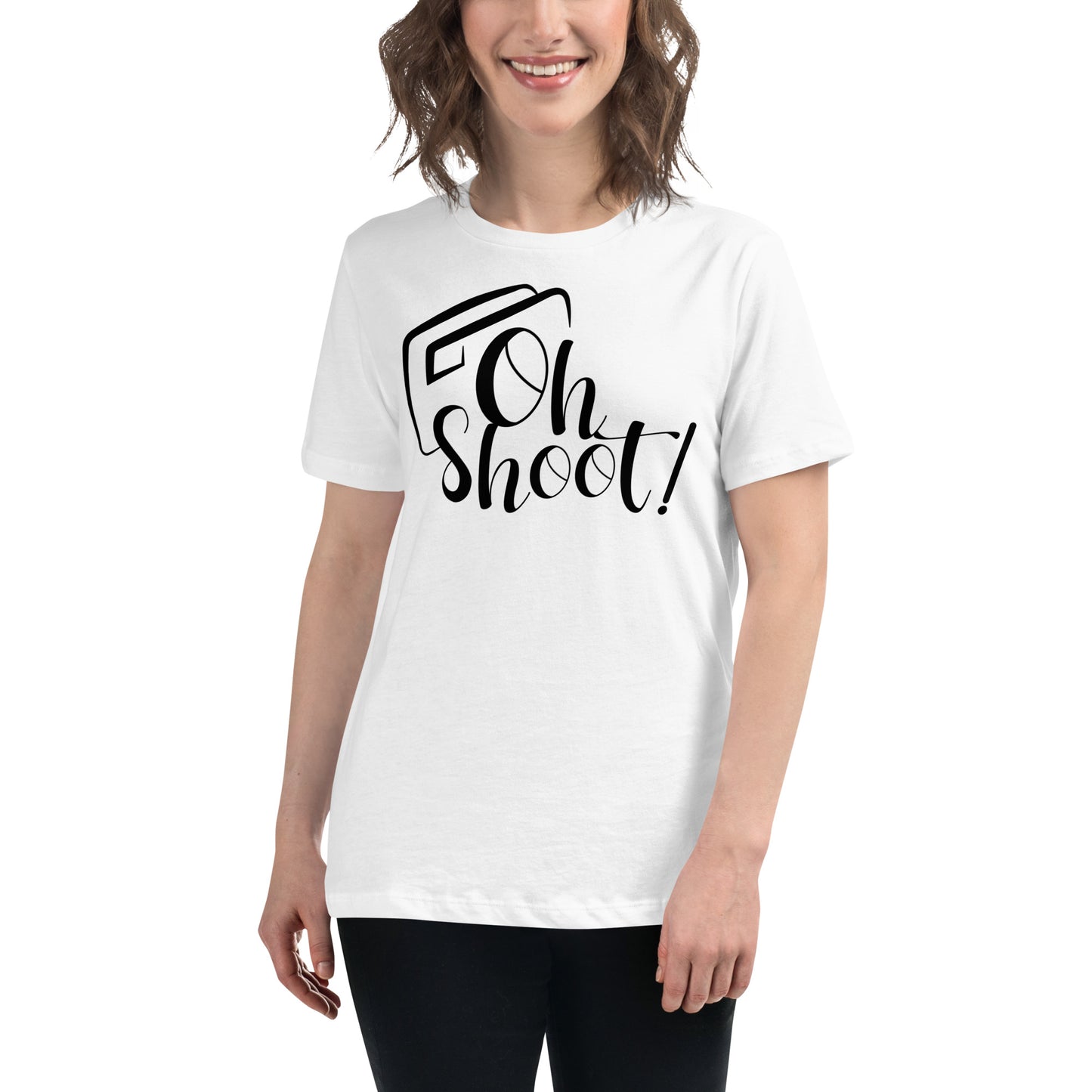 T-shirts Fille -Oh Shoot- Logo Noir