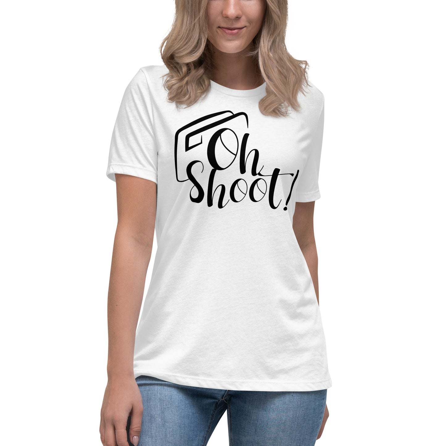 T-shirts Fille -Oh Shoot- Logo Noir