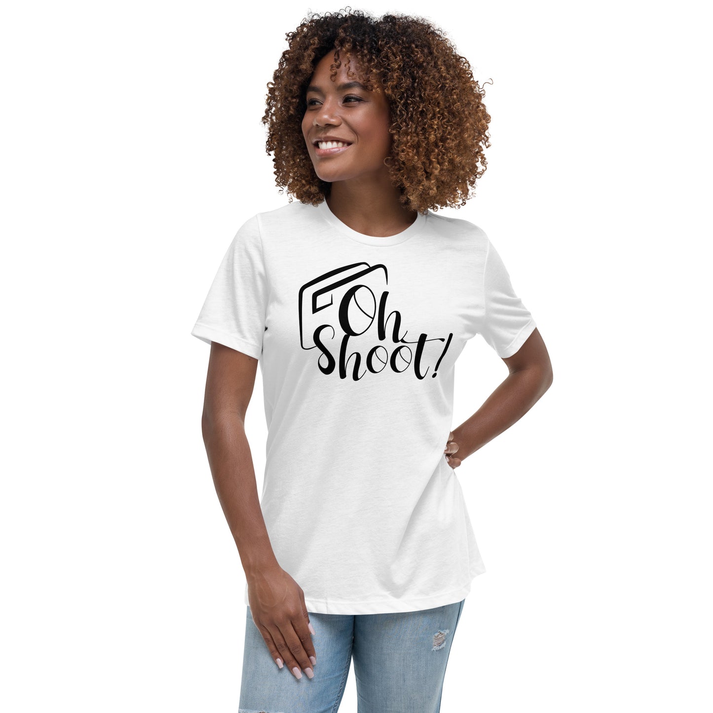 T-shirts Fille -Oh Shoot- Logo Noir