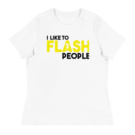 T-shirts fille - J'aime flasher les gens - Logo noir