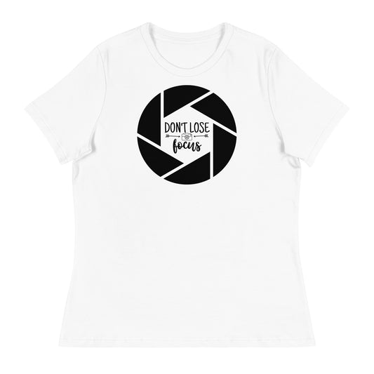 T-shirts pour fille - Ne perdez pas votre concentration - Logo noir