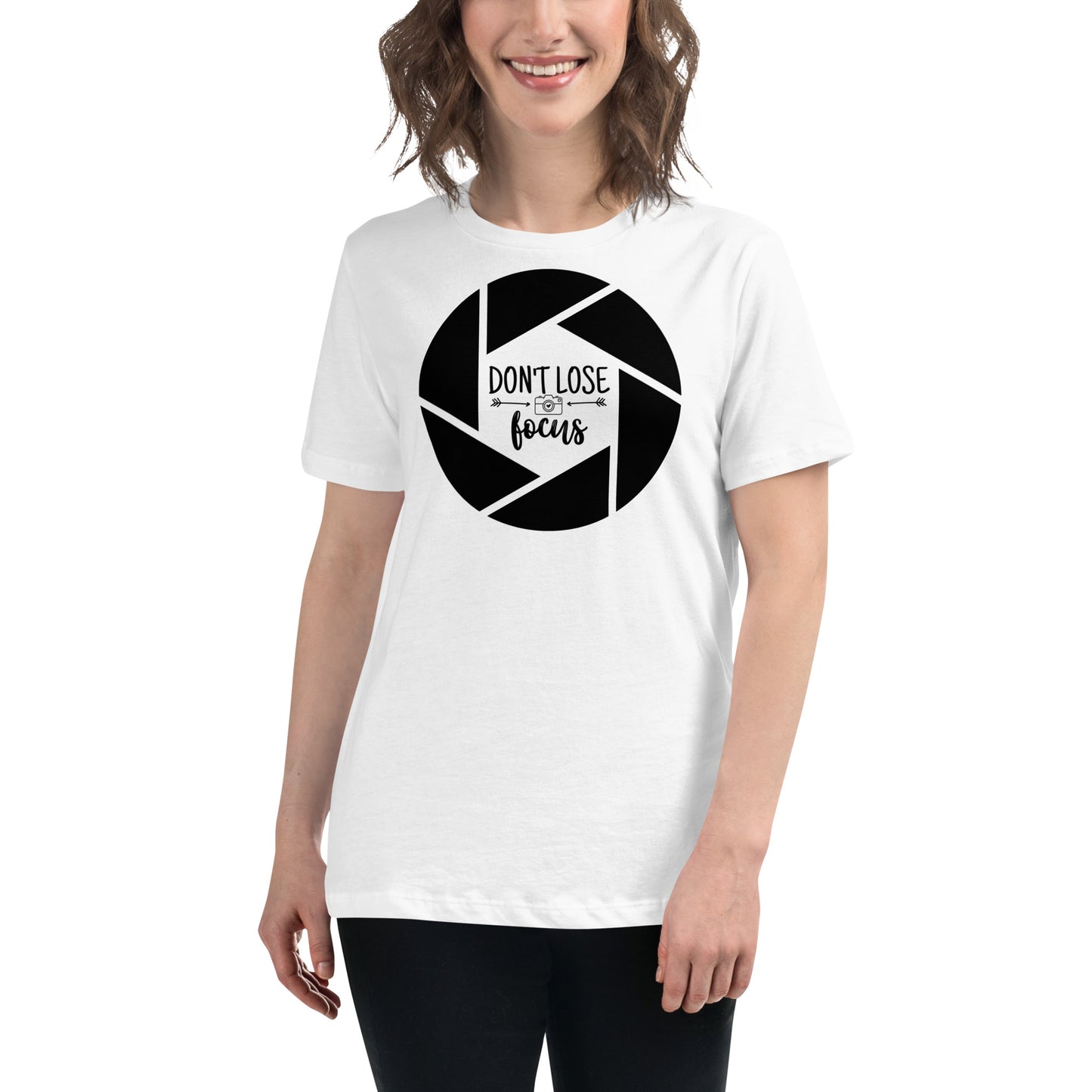 T-shirts pour fille - Ne perdez pas votre concentration - Logo noir