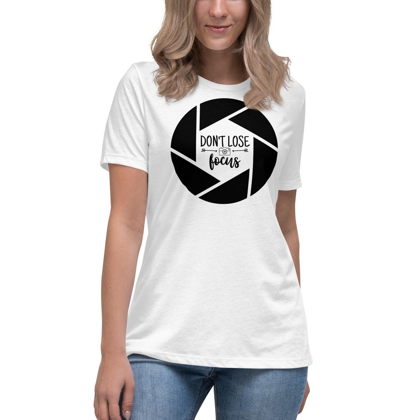 T-shirts pour fille - Ne perdez pas votre concentration - Logo noir