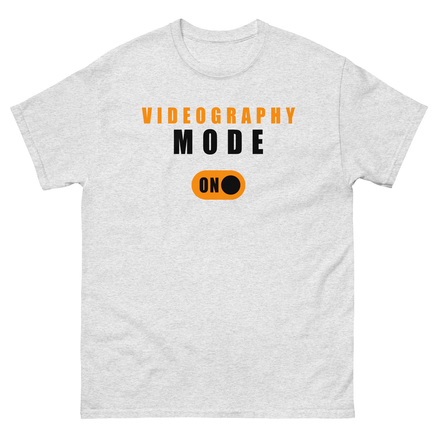 T-shirt da uomo - Modalità video - Logo nero