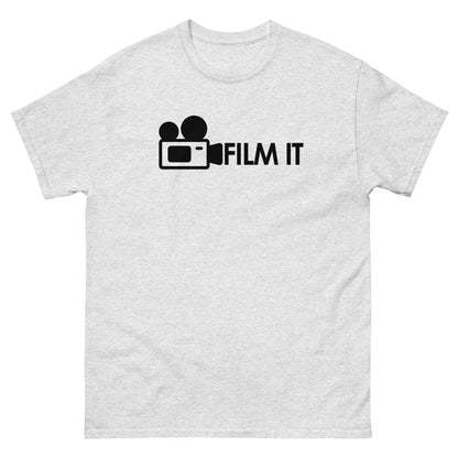 T-shirt uomo - filmo montaggio - logo nero