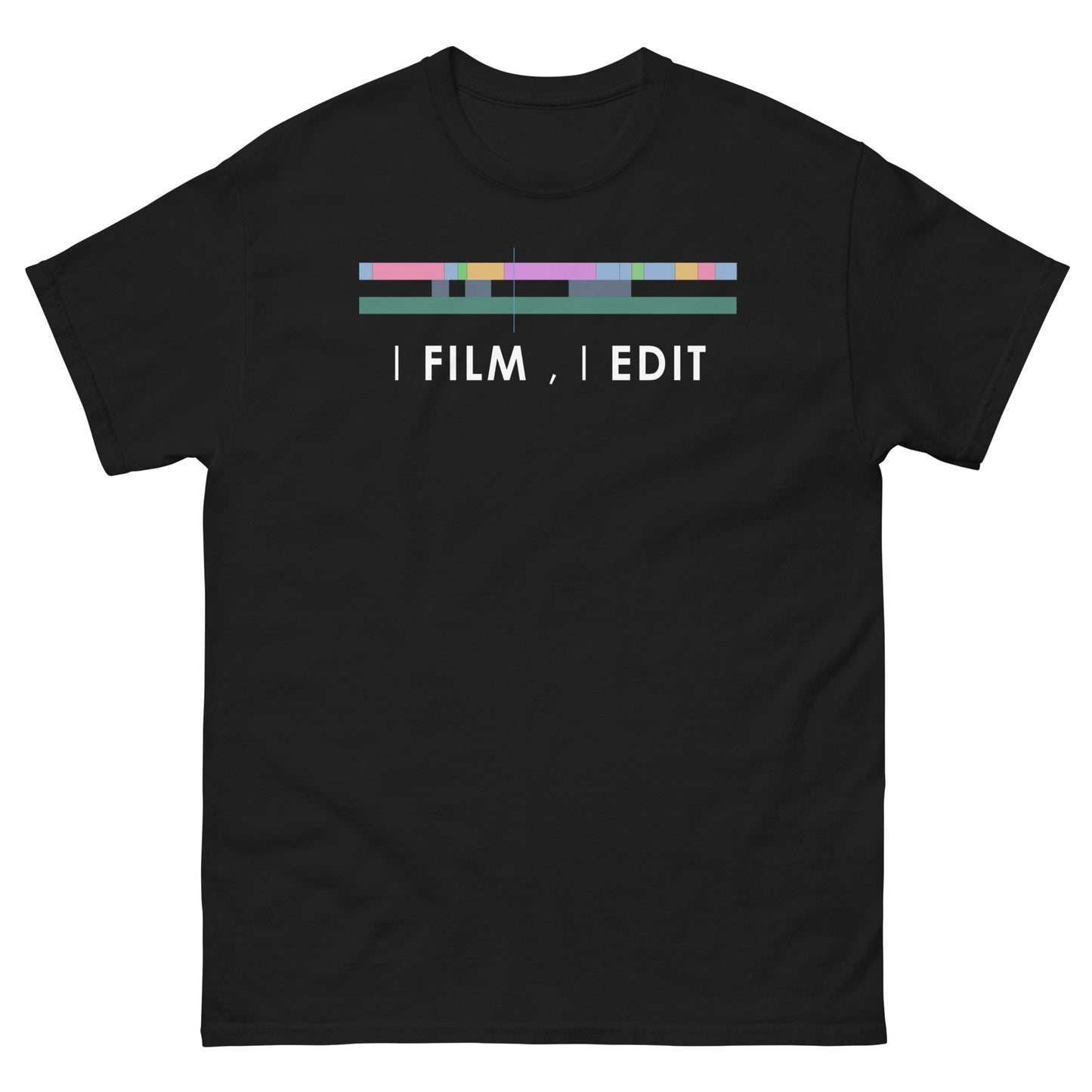 Männer-T-Shirts - Ich filme, ich bearbeite - Weißes Logo